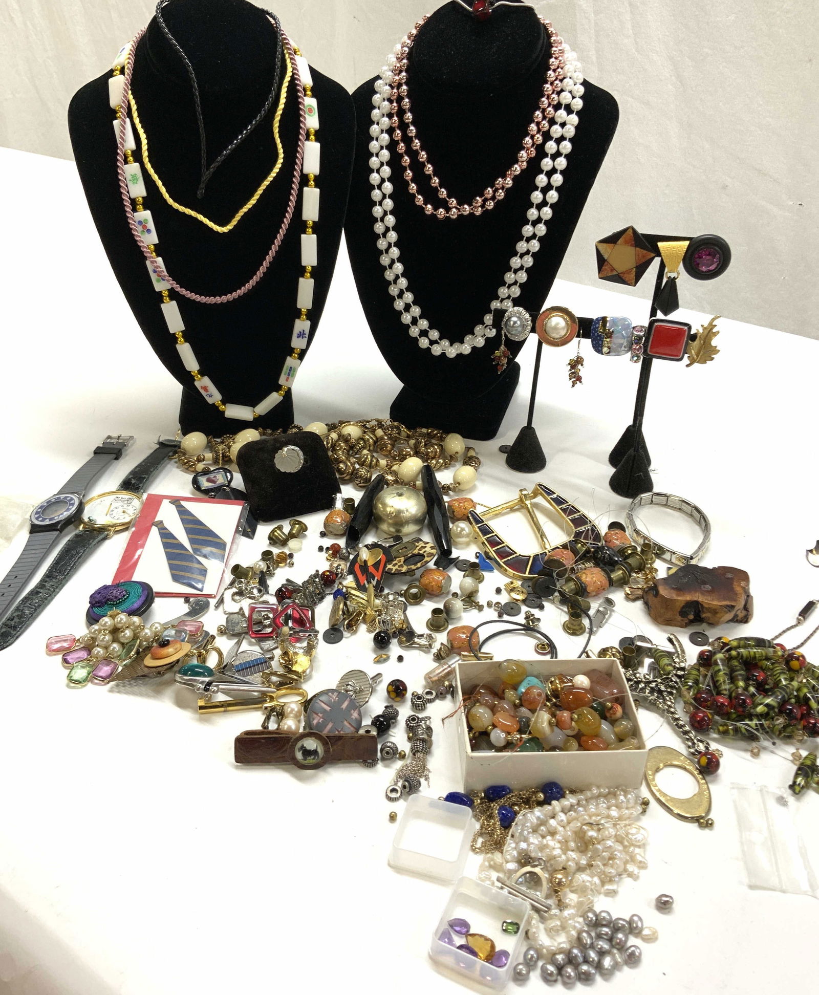 Jewelry Makers Lot, Gems, Sterling, 14K Gold, Dia (1 of 20)