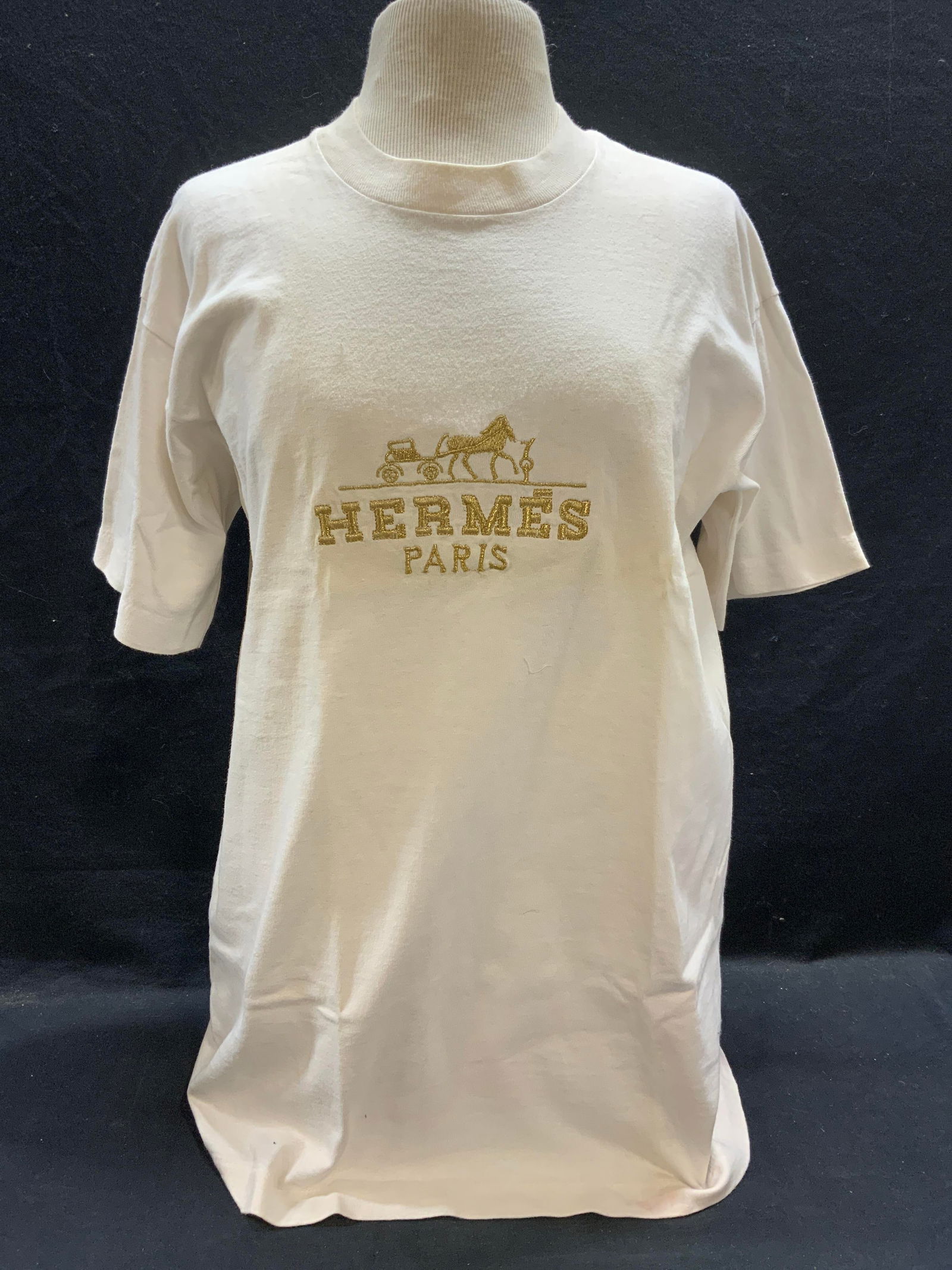 Embroidered White Cotton T Shirt (1 of 6)