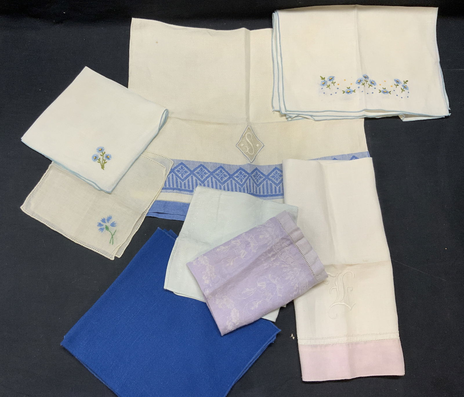 Vntg Linen Tea Towels, Hand Towels, Napkins , 13 (1 of 8)