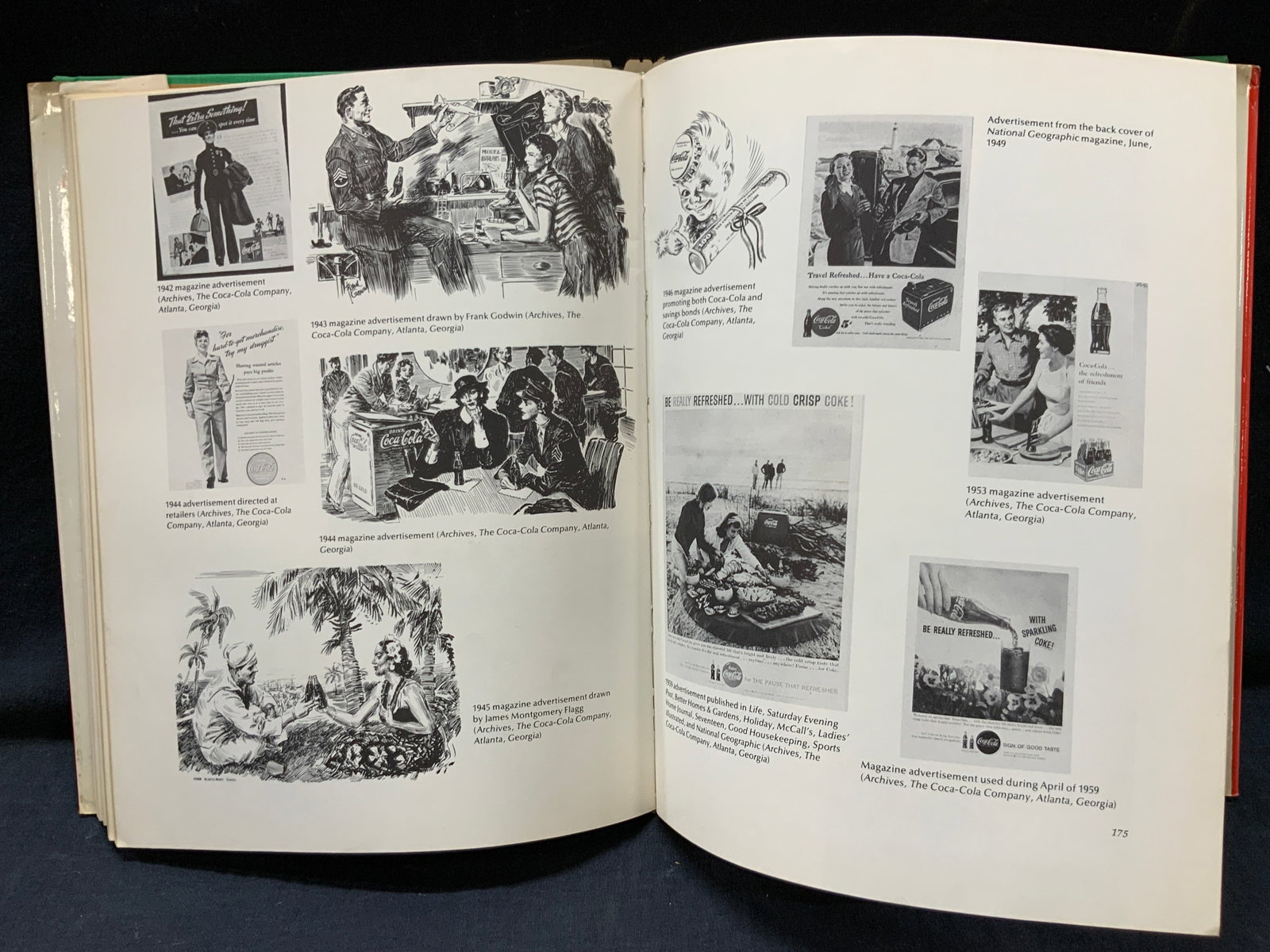 1972 Cocoa Cola Collectible Guide, Illustr. Book: Copyright 1972 the illustrated guide to the collectibles of Coca Cola, published by Hawthorn books inc. approximately over 200 black and white illustrations Approx 11 x 9 inches and 1.25 inches thick.