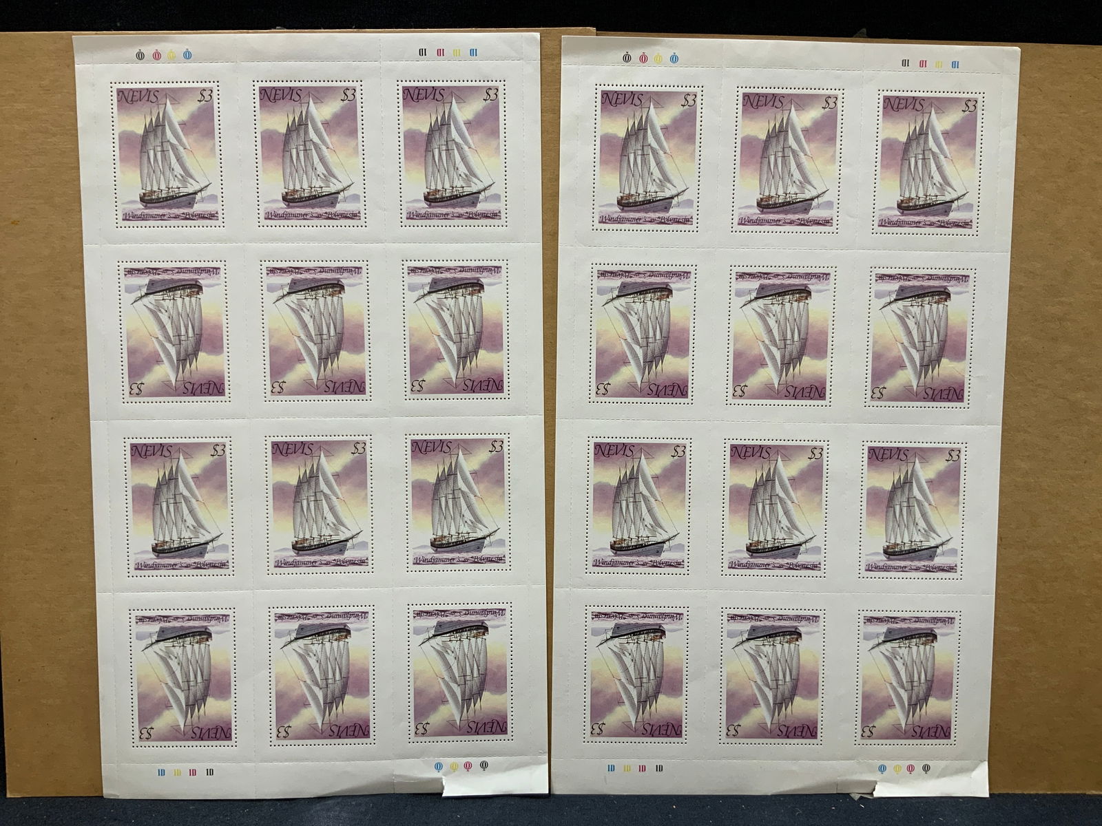 2 Sheets Collectable Clipper Ship Stamps (1 of 6)