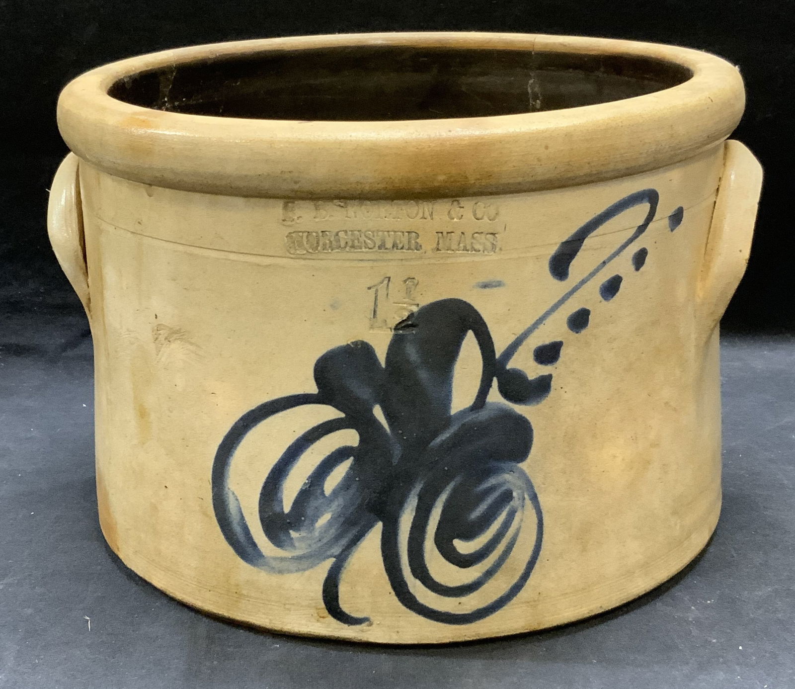 Antique E B Norton Stoneware Crock (1 of 7)