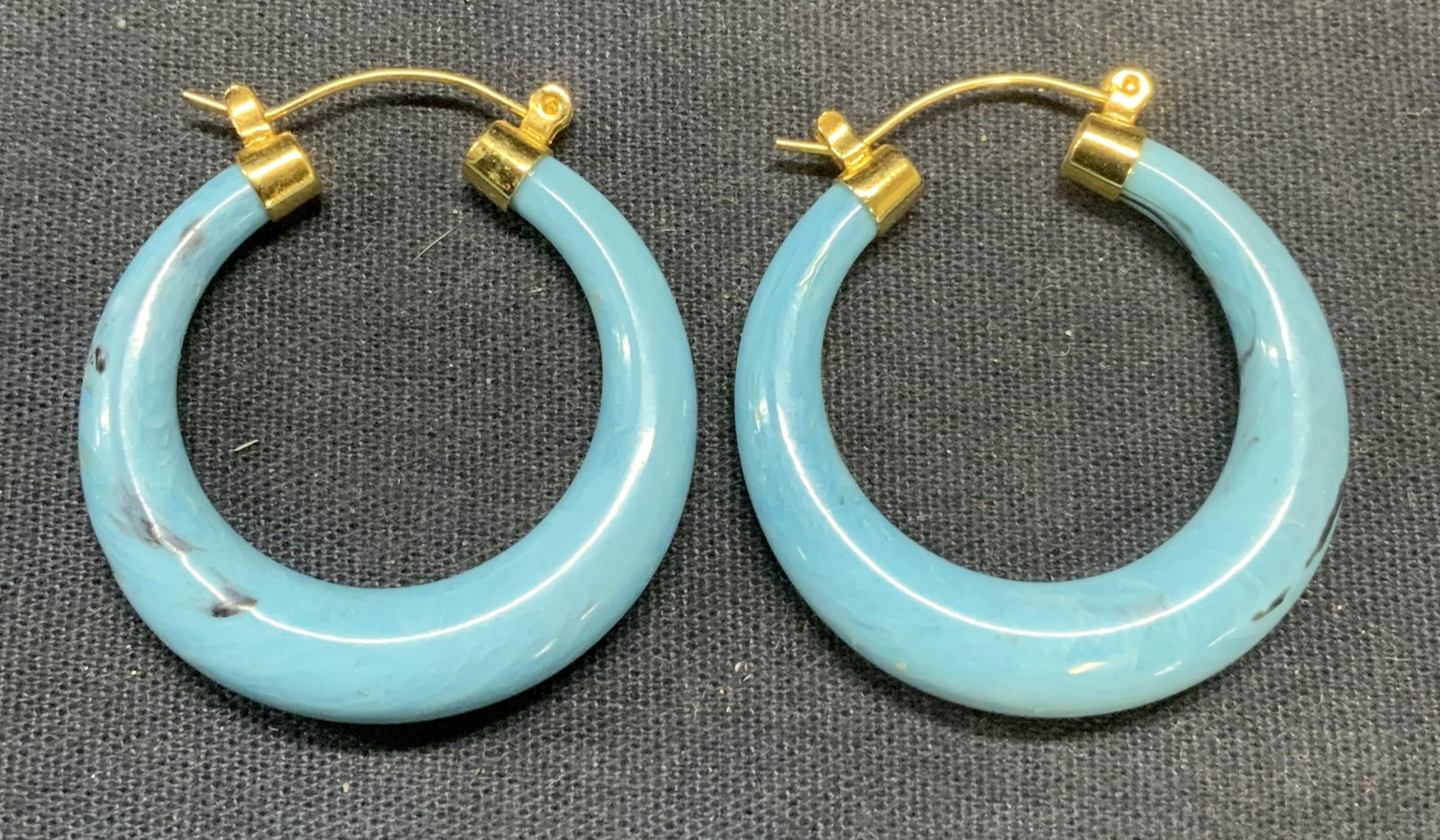 Vintage Turquoise Style Hoop Earrings (1 of 6)
