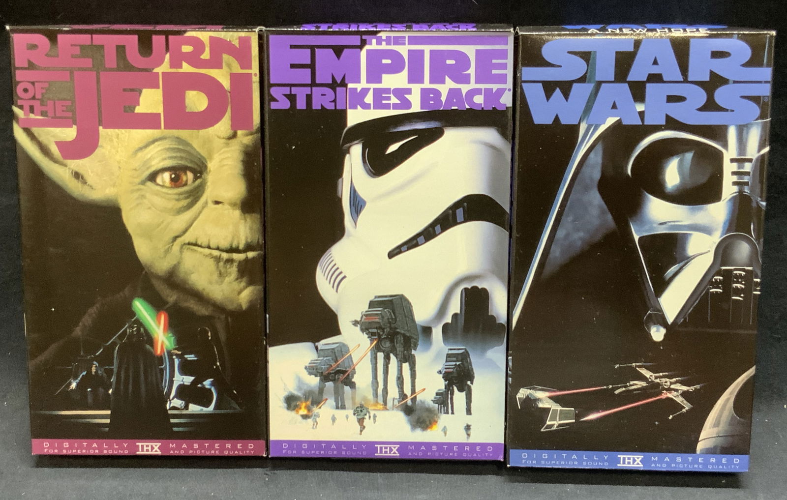 Set STAR WARS Trilogy VHS, Lucas Film Ltd, Org Box (1 of 10)