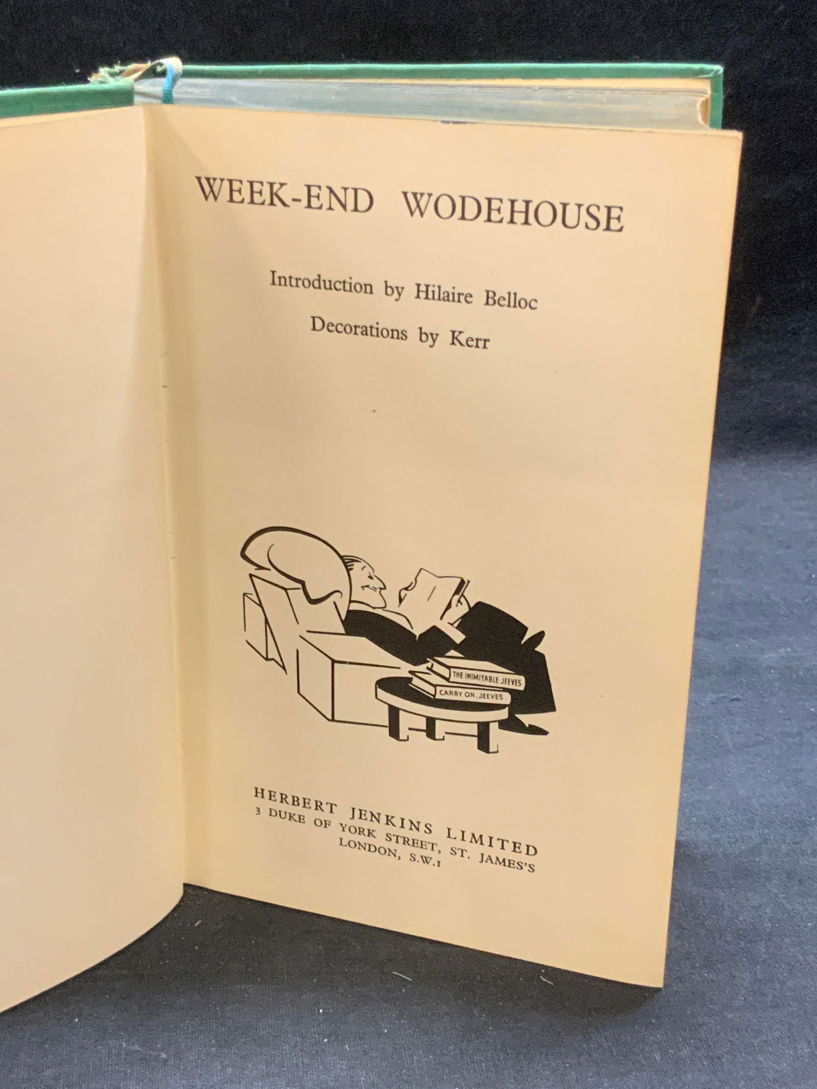 Vntg Weekend Wodehouse Hardcover Illustrated Book (1 of 12)