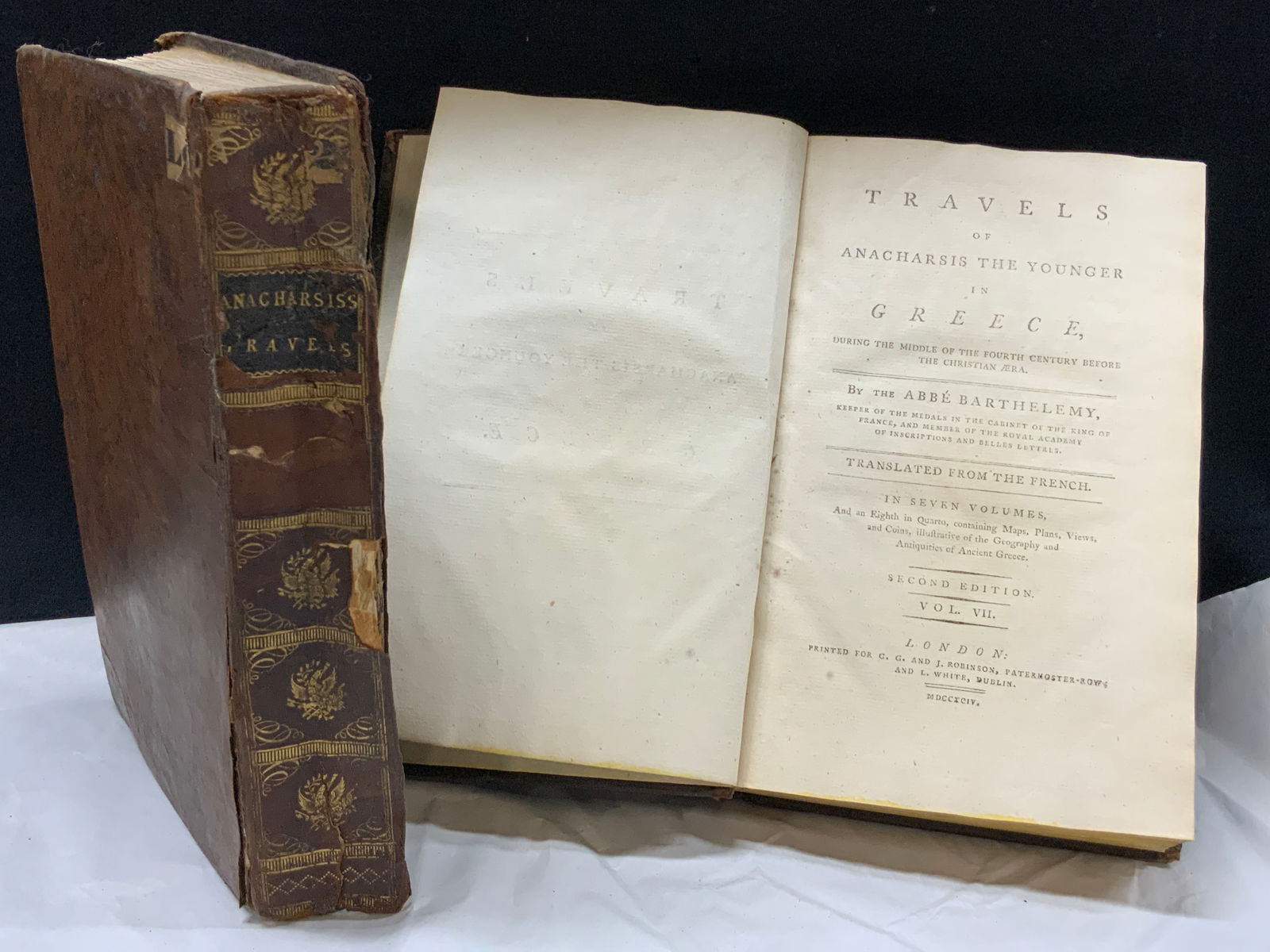 1764 Anacharsis The Younger Vol 1 & 7 Books (1 of 9)