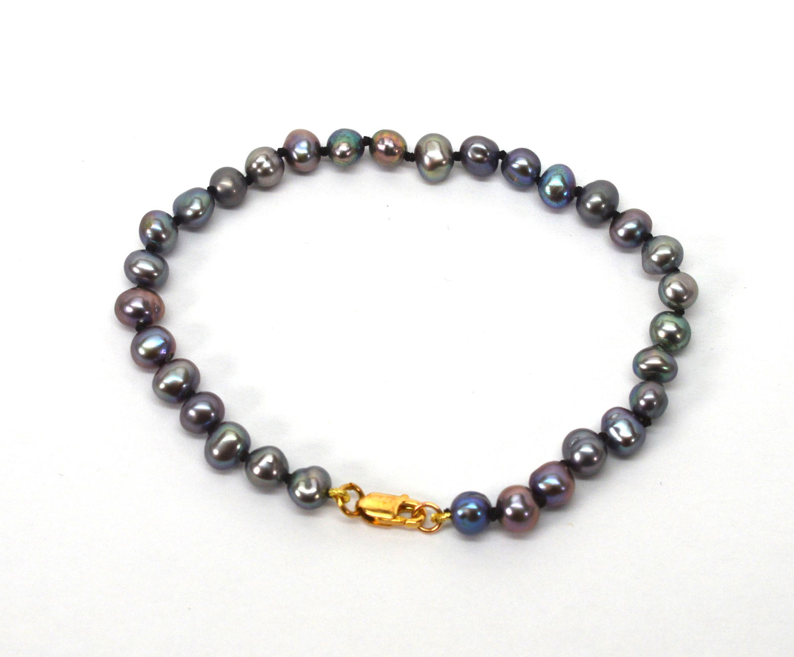 14K Yellow Gold Freshwater Pearl Bracelet (1 of 3)