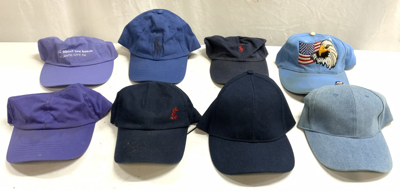 Lot 8 Assorted Brimmed Baseball Caps Polo & More (1 of 9)