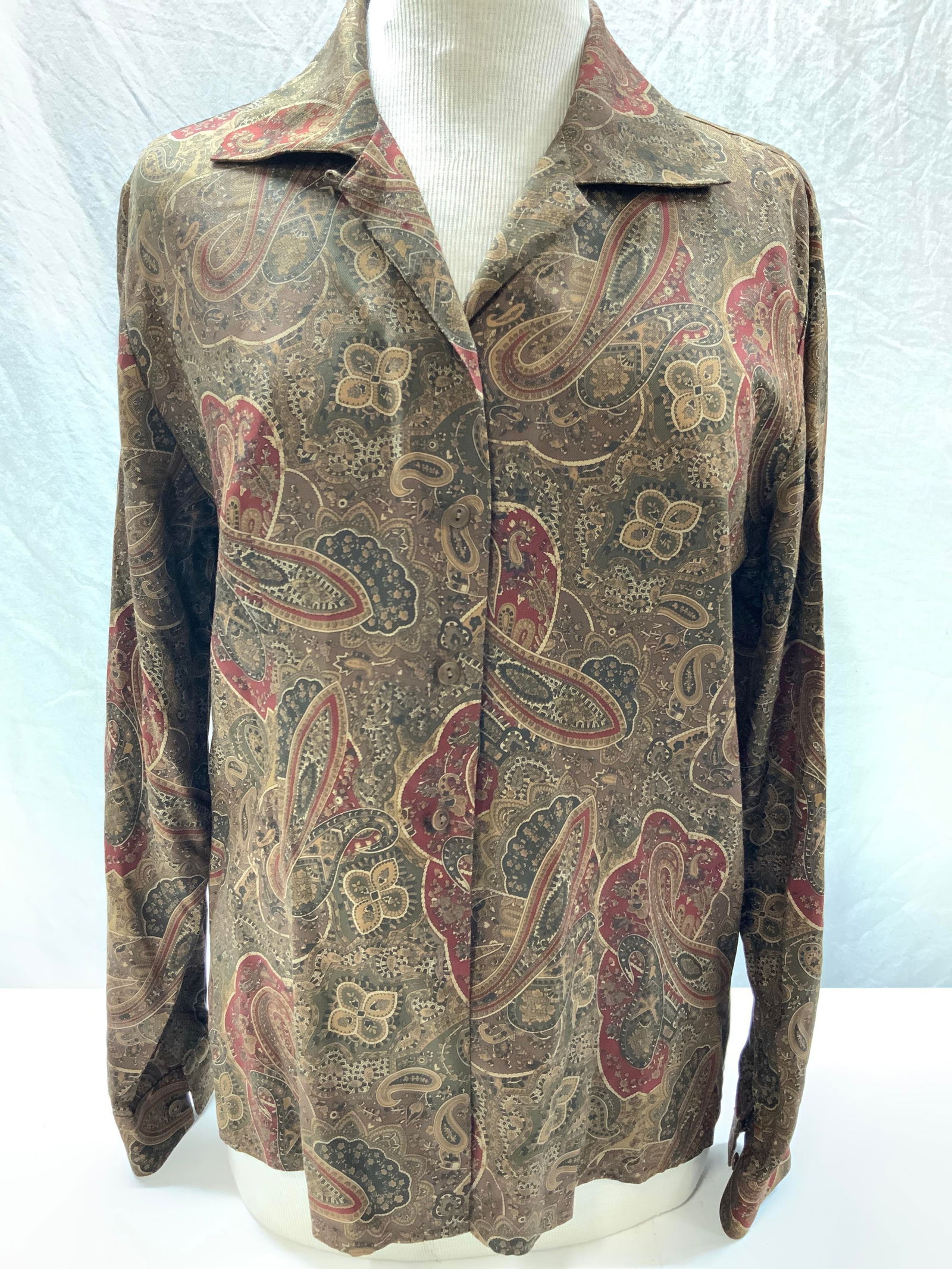 Ralph Lauren Silk Button Up (1 of 8)