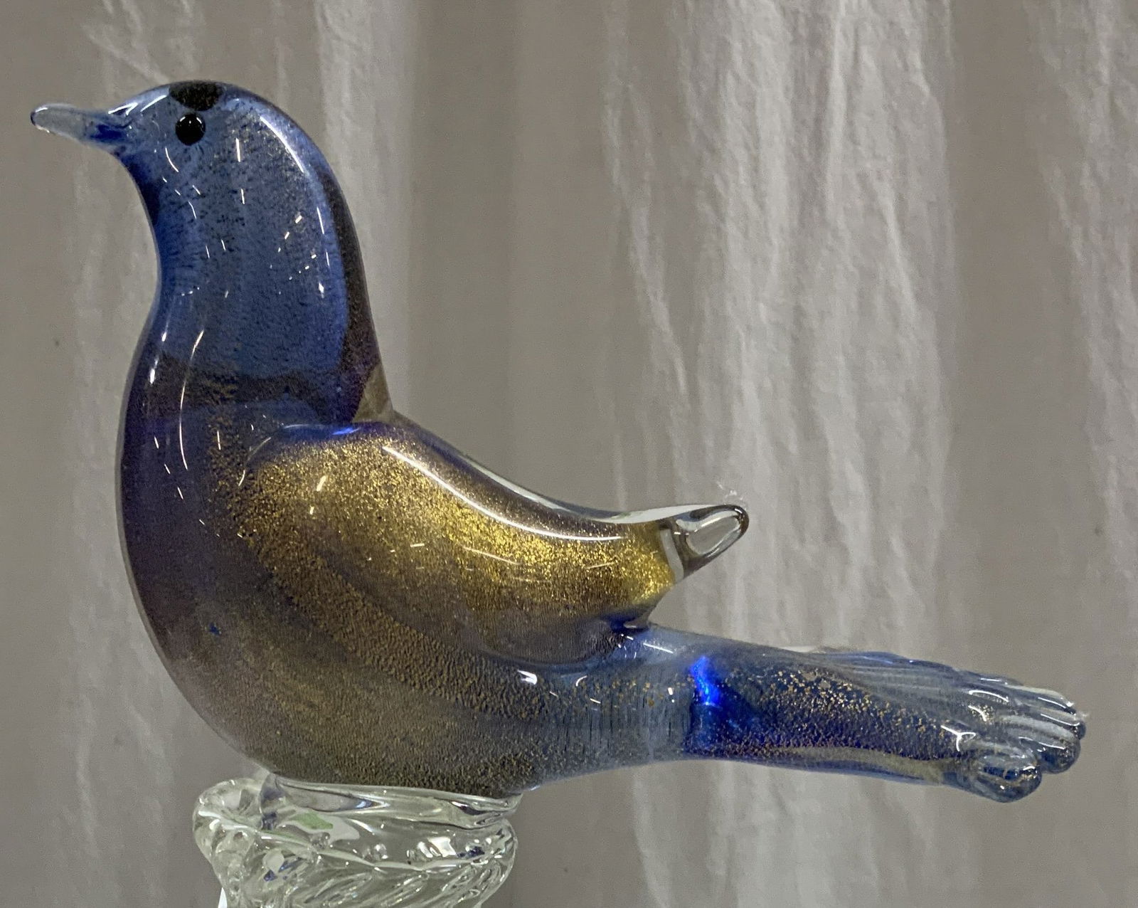Hand Blown Art Glass Bird & Branch Figural (1 of 7)