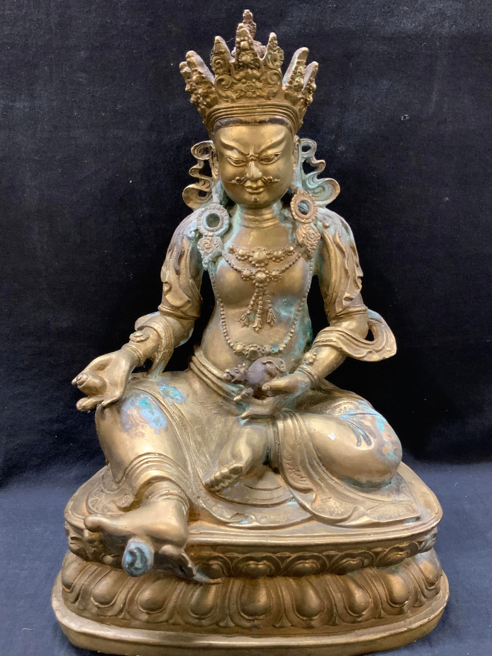 Cast Brass Sino- Tibetan Deity Figure (1 of 9)