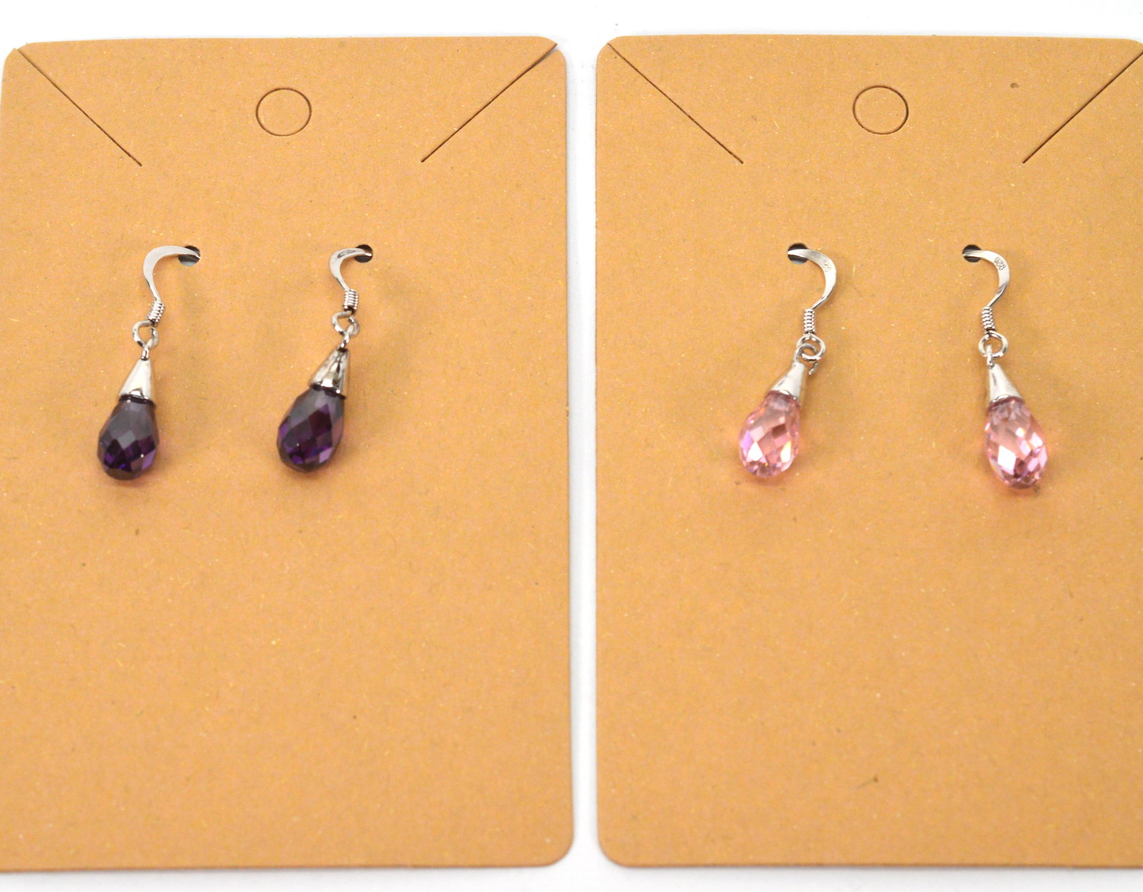 Two Pairs Sterling Silver Fishhook Earrings (1 of 2)