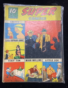 Super Comics 5/1942 Vol 1 #48 Collect Comic: Super Comics featuring Dick Tracy, Jim Ellis, The Sky Ranger, Winnie Winkle, Smitty, Harold Teen, Tiny Tim, Magic Moro, Lightening Jim, Little Orphan Annie, Little Joe, Sweeney & Son , and Moon
