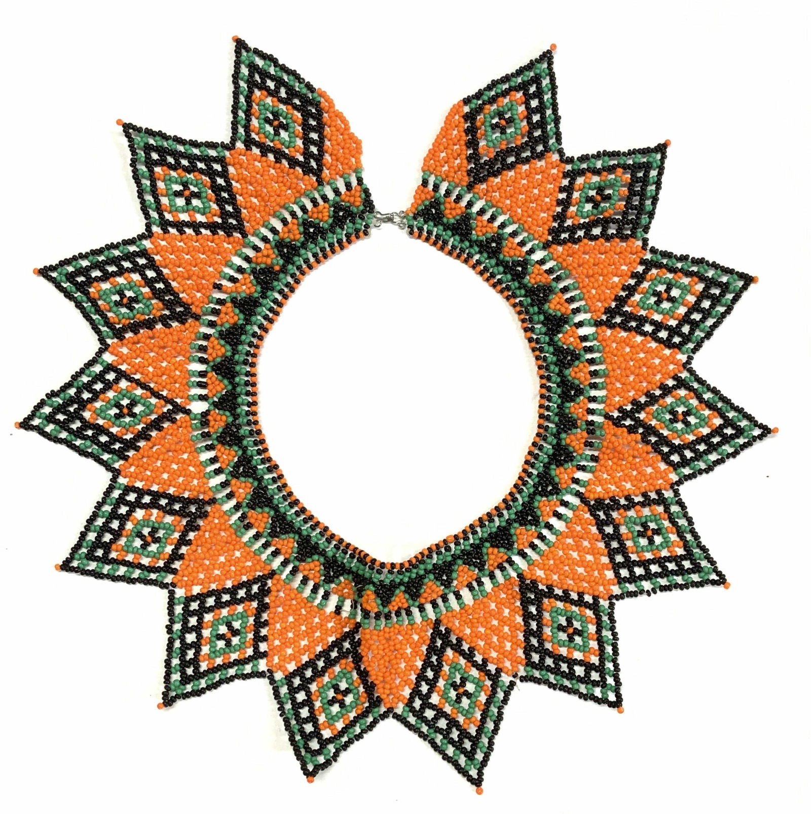 Handmade Statement Beaded Bib Choker Necklace (1 of 6)