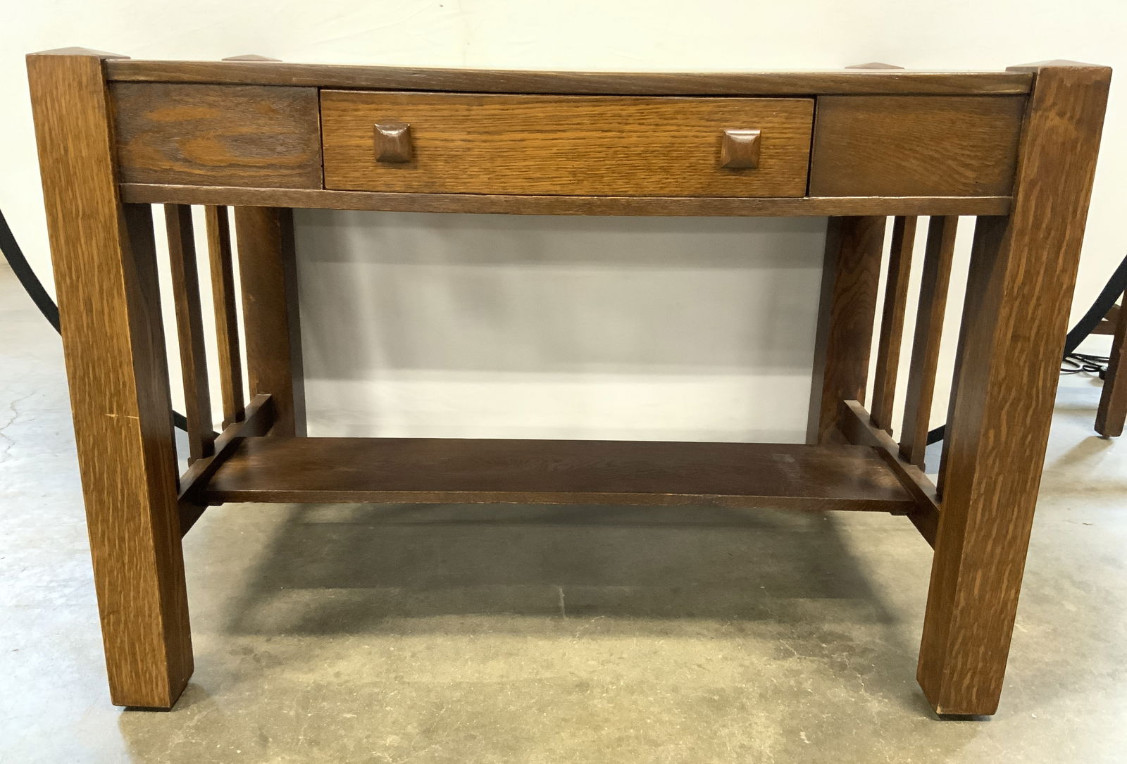 Antique STICKLEY Style Desk In Tiger Oak (1 of 9)