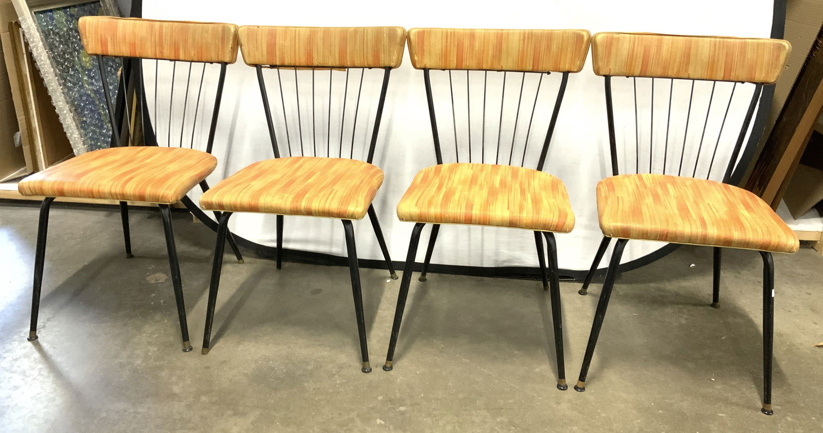PAUL MCCOBB Set 4 MCM Daystrom Side Chairs (1 of 10)