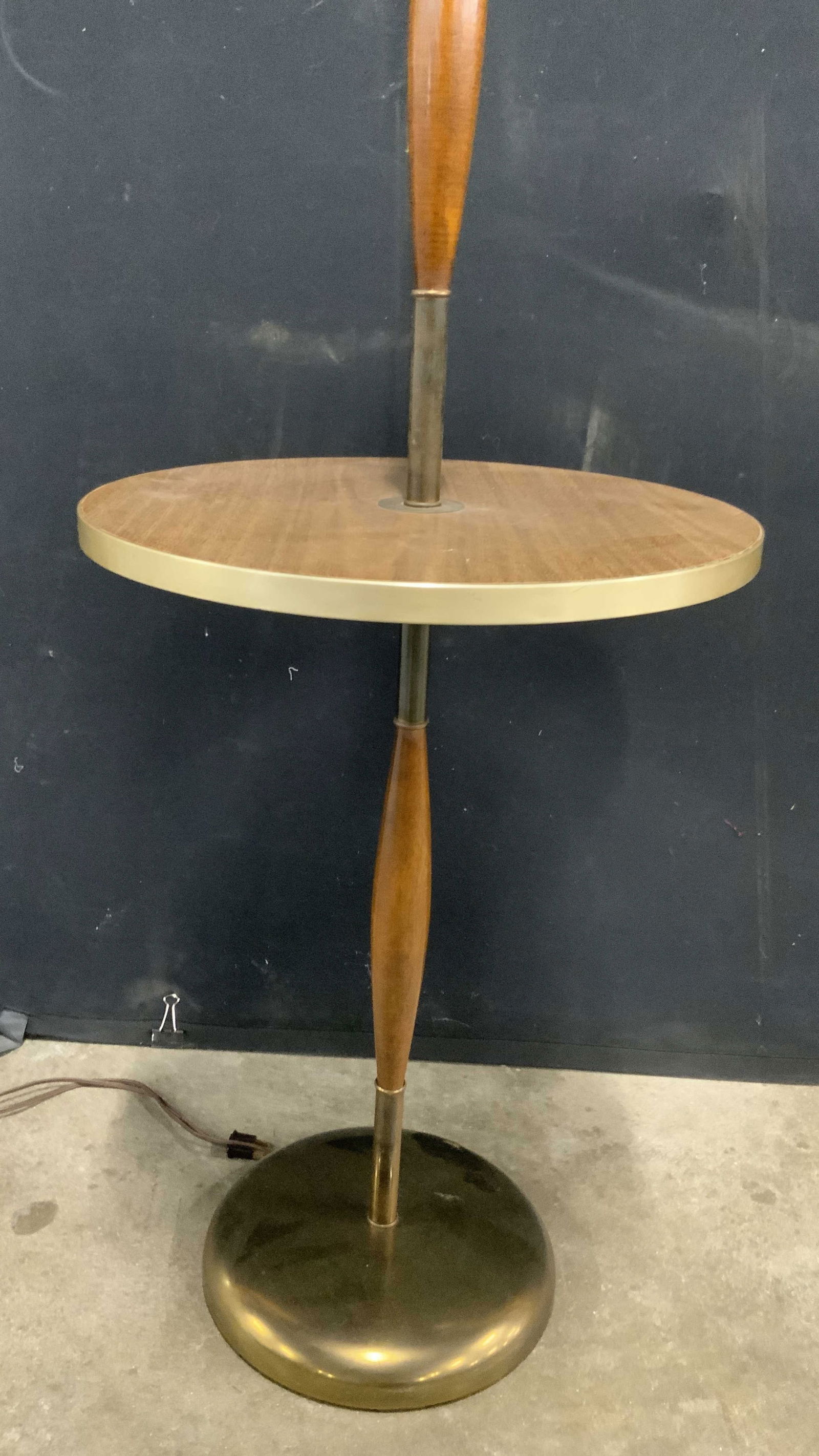 Vintage Mid Century Modern Side Table Floor Lamp (1 of 11)