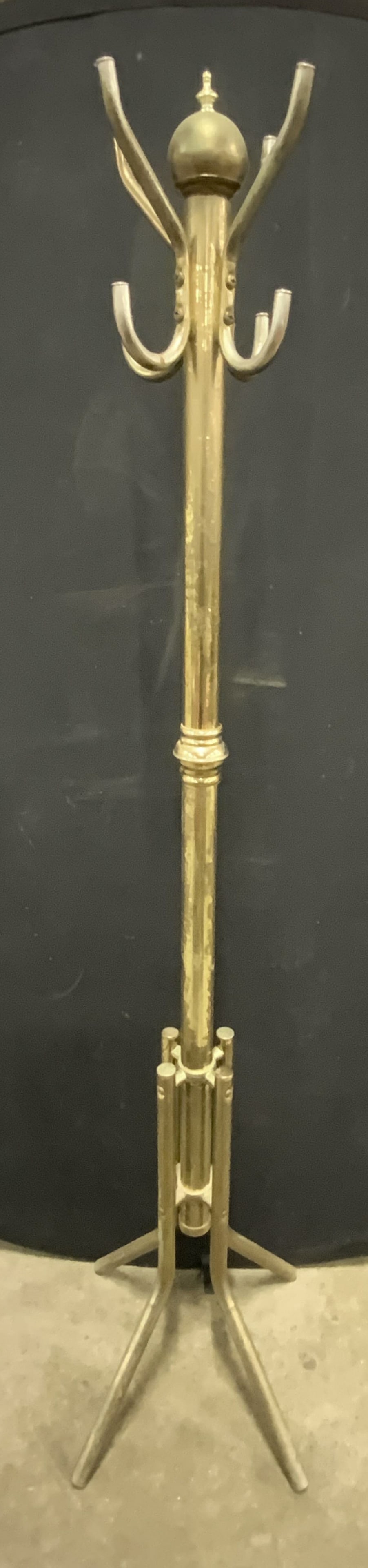 Vintage MCM Style Brass Gold Toned Coat Rack (1 of 8)