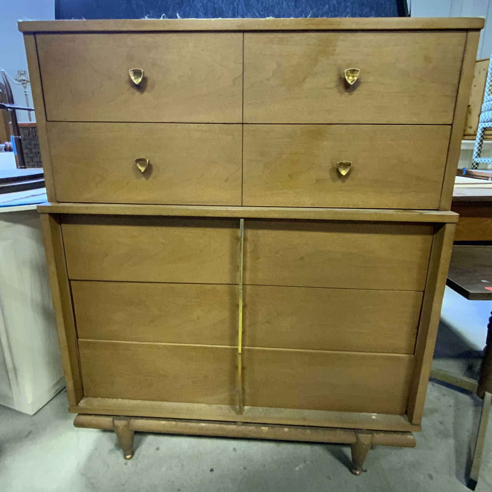 KENT COFFEY The Sequence Vntg MCM Highboy Dresser (1 of 13)