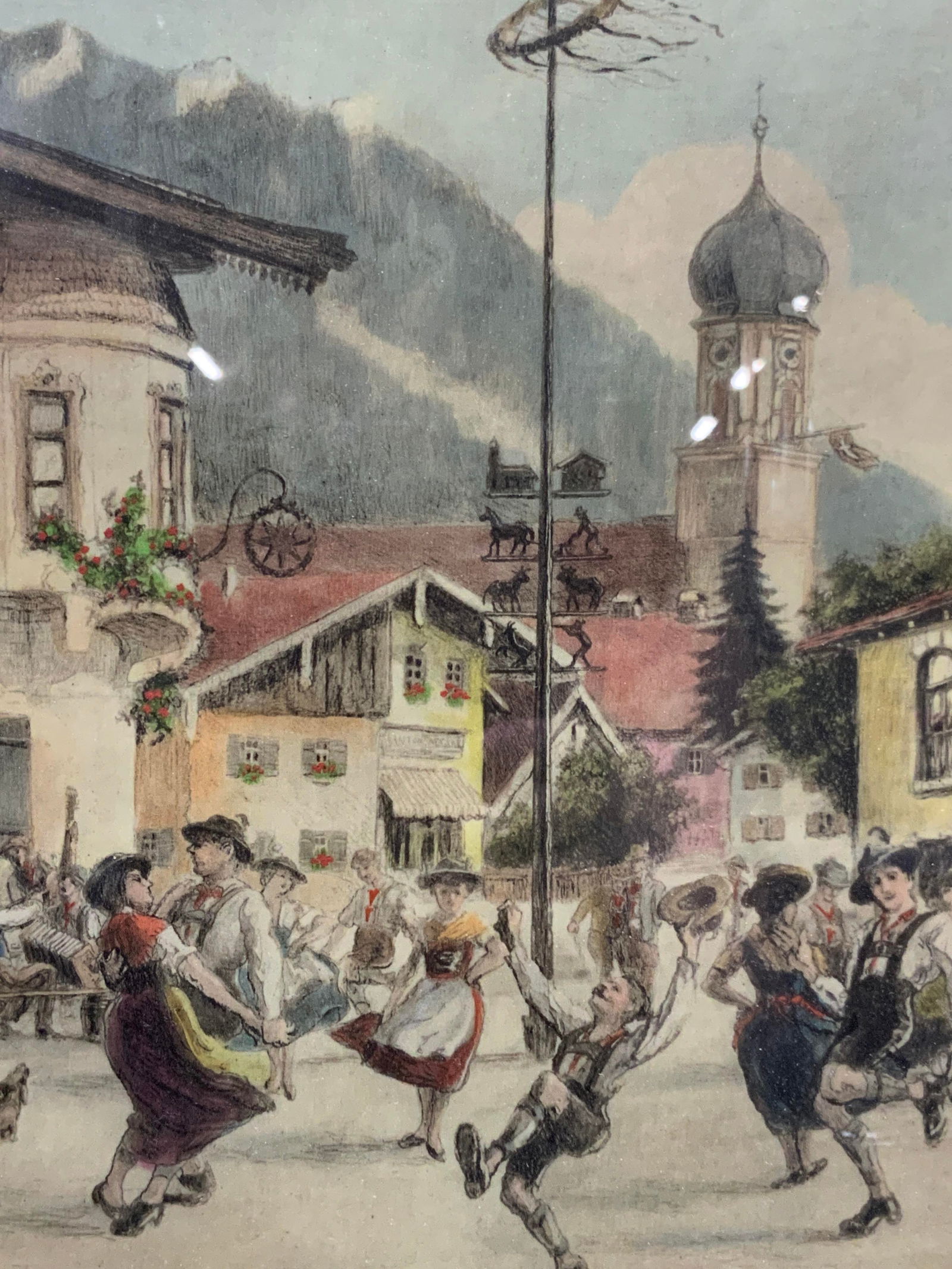 Ernst Geissendorfer Sgd Etching On Silk (1 of 10)