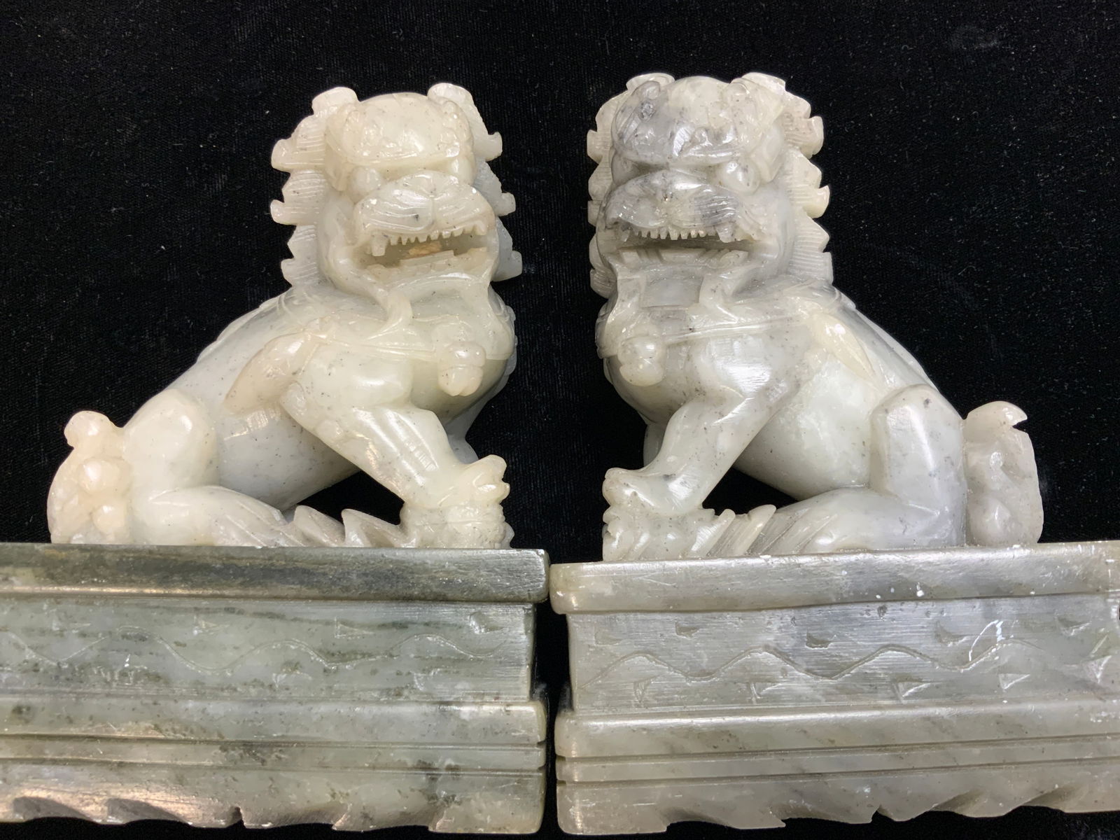 Pr Carved Stone Fu Dog Sculptures (1 of 12)