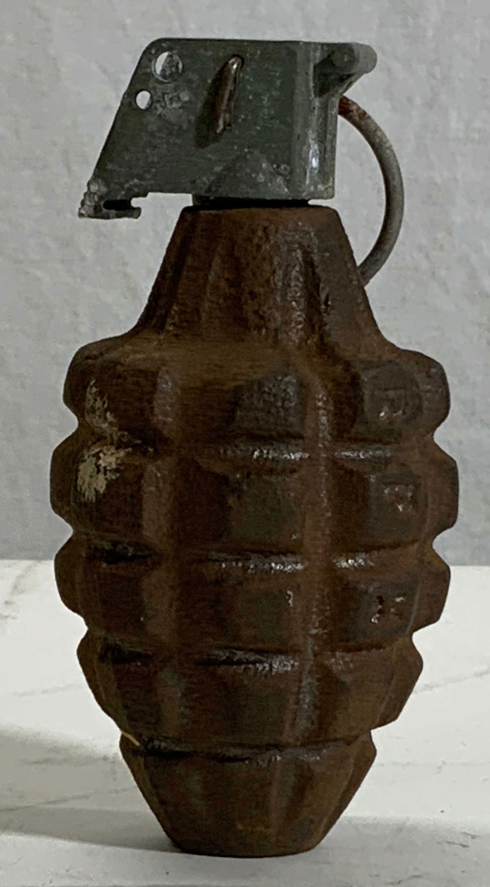 US Pre WW2 Inert Pineapple Grenade (1 of 9)
