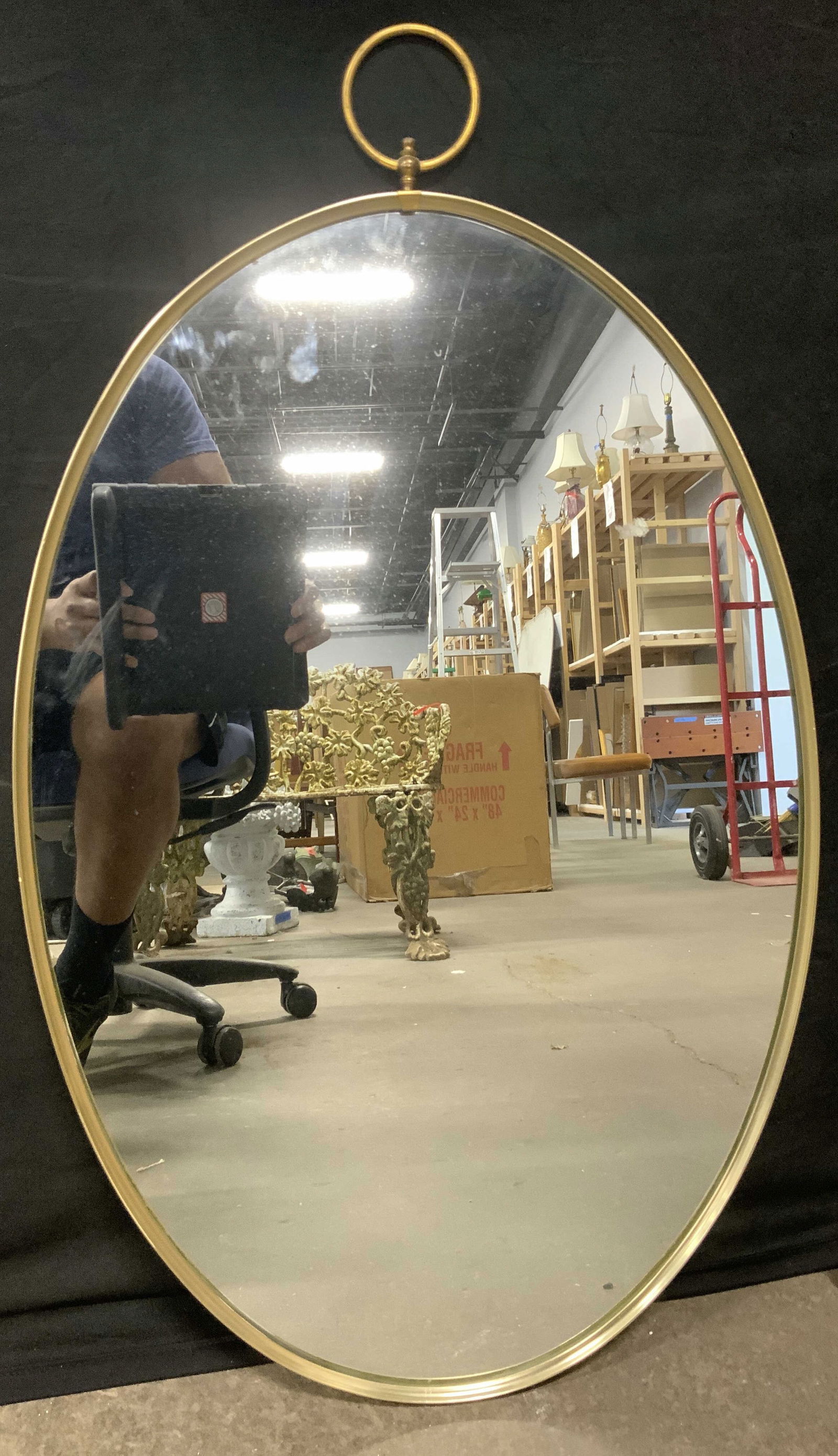 TURNER MFG CO Fashion Plate Oval Wall Mirror (1 of 6)