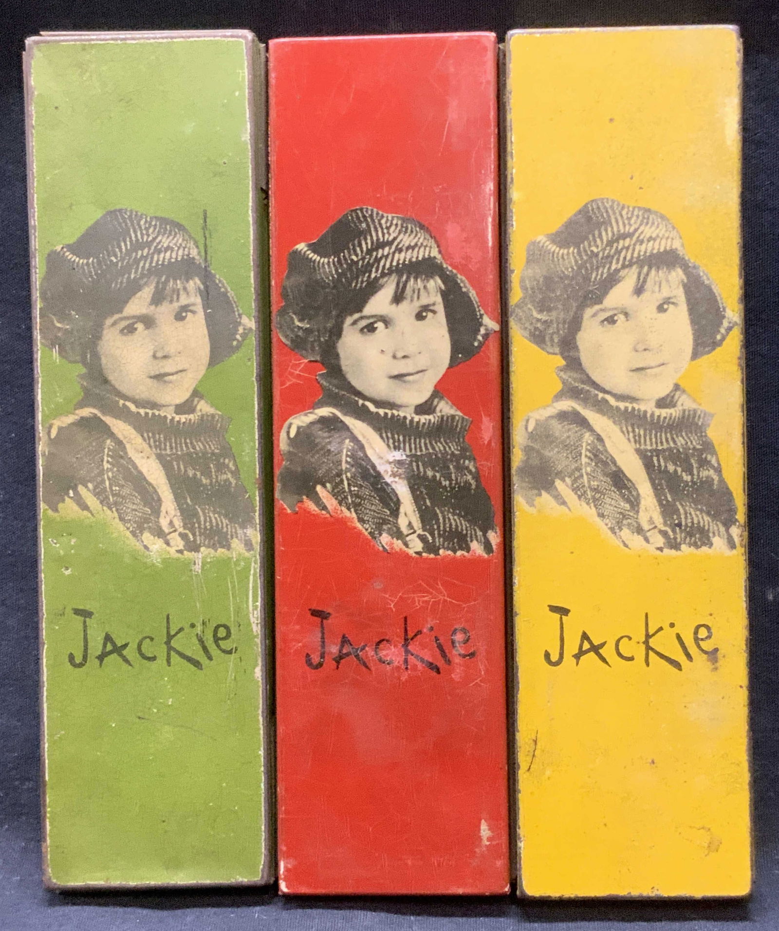 3 WALLACE PENCIL CO. Antique Jackie Coogan Tins (1 of 12)