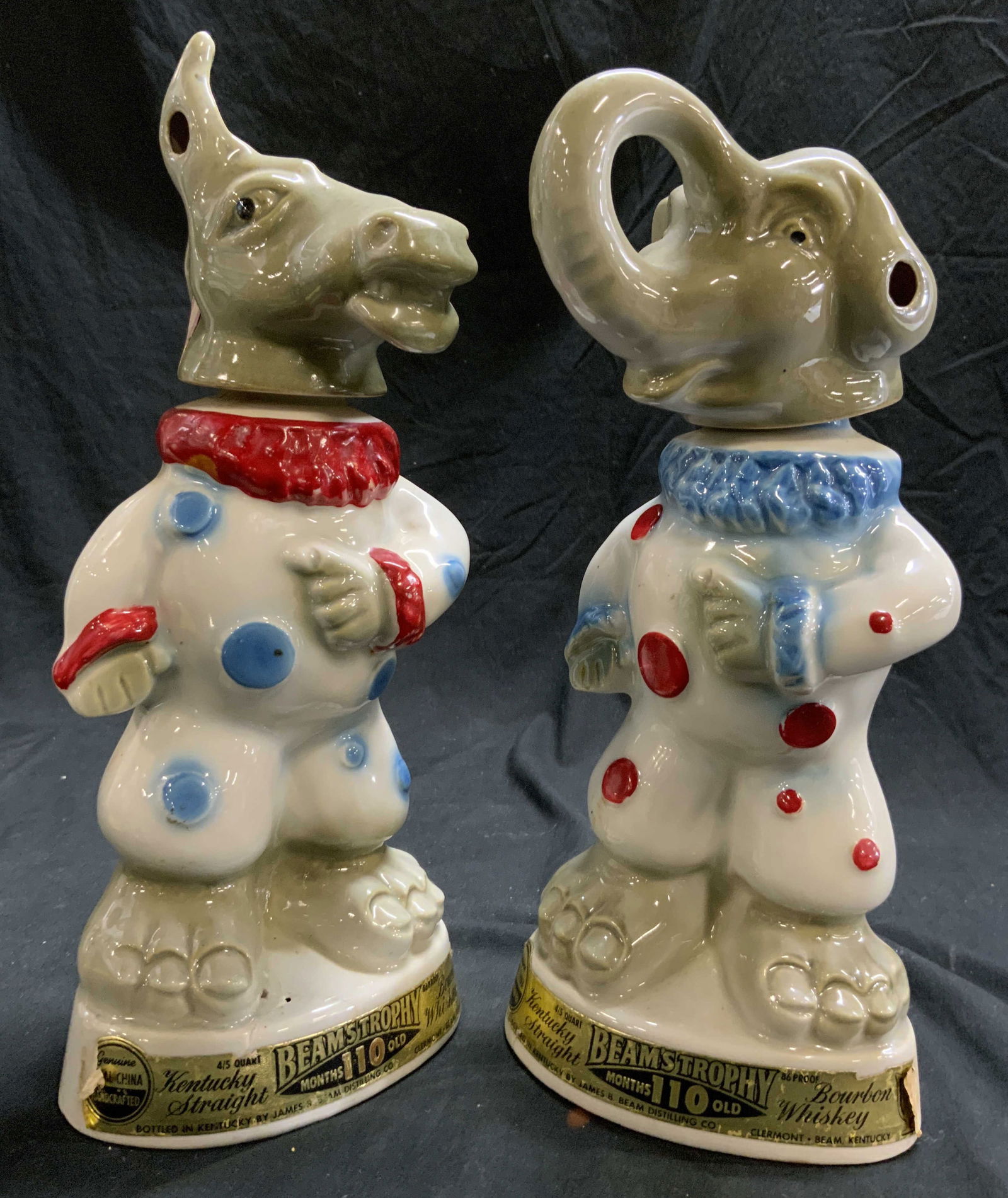 BEAMSTROPHY Lot 2 Ceramic Animals Decanters (1 of 8)
