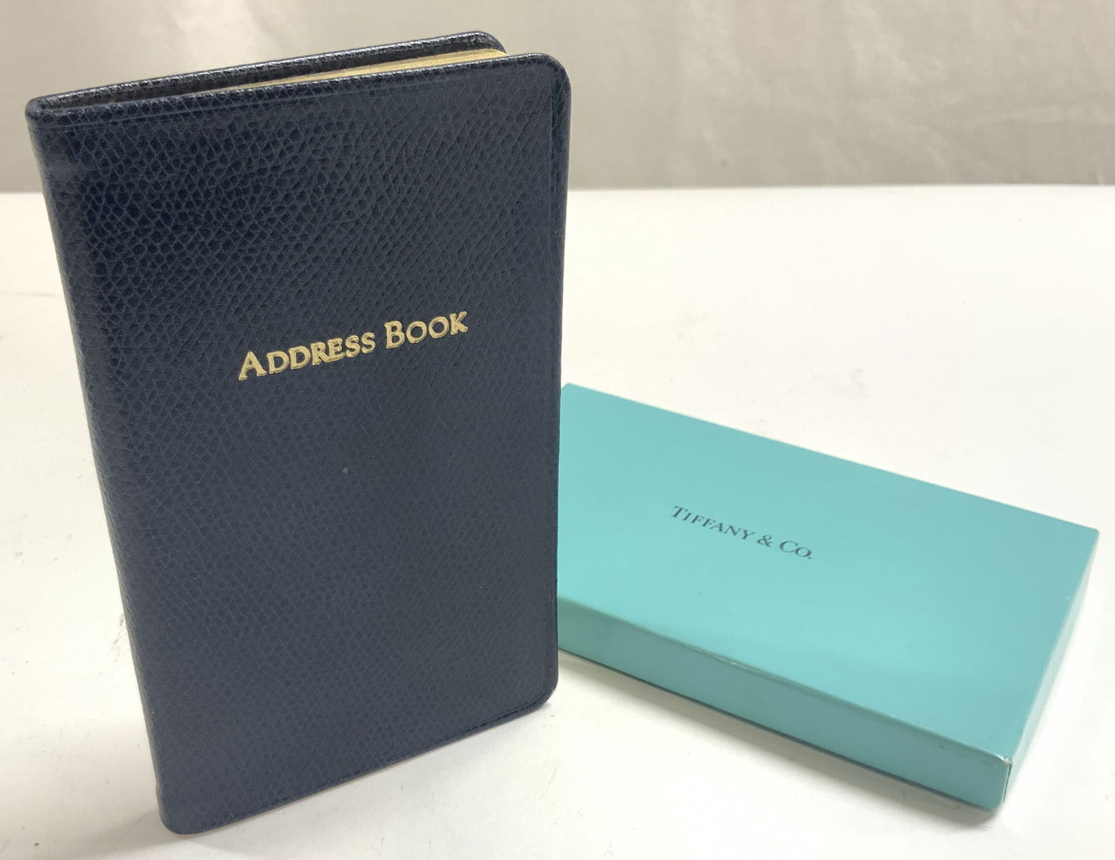 Tiffany & Co. Blue Pocket Leather Address Book, Bx (1 of 12)