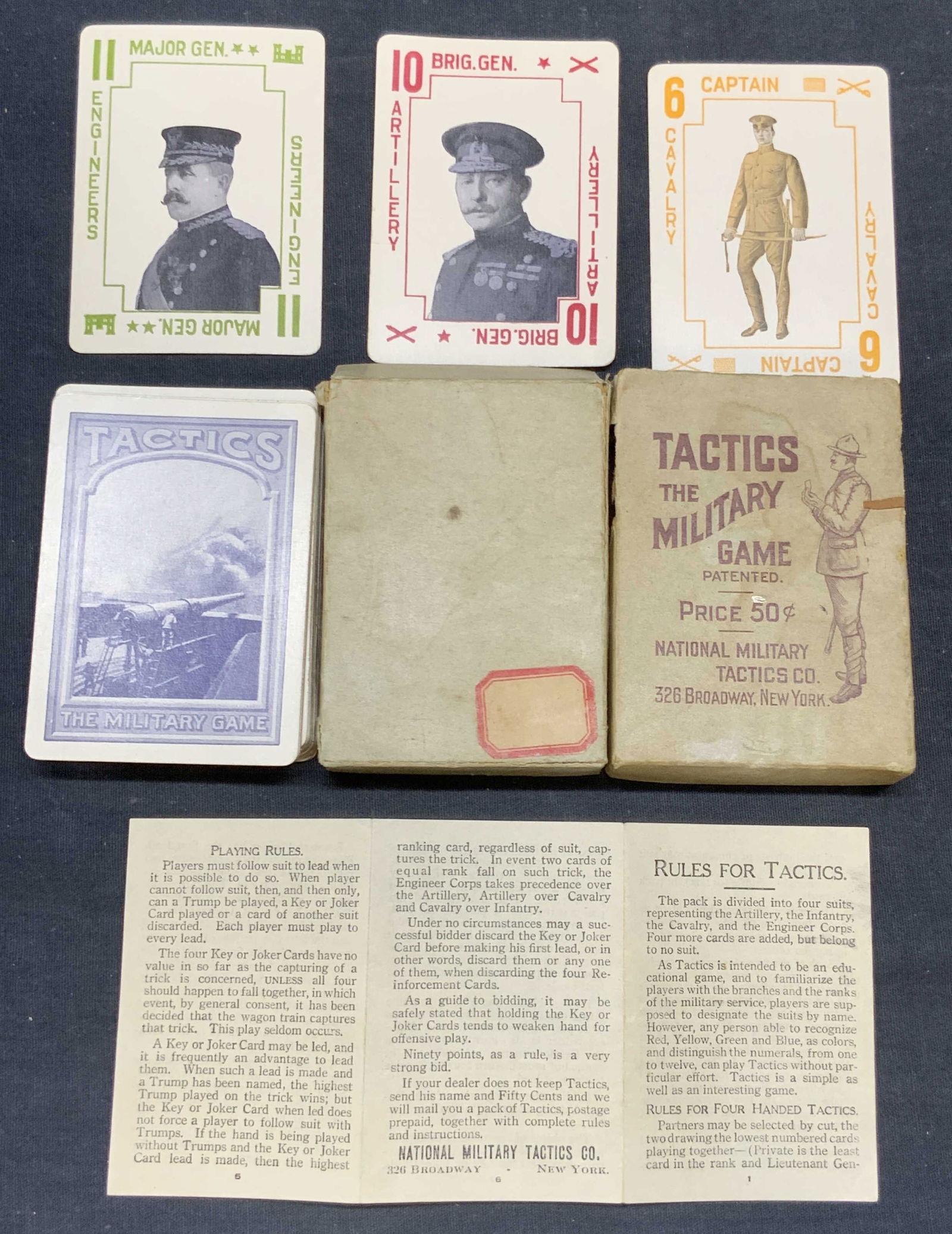 Antq TACTICS The Military Game Playing Cards, Box (1 of 10)