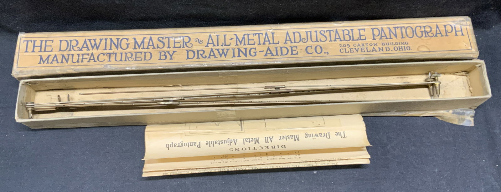 DRAWING AIDE CO. Adjustable Pantograph W/ Org Box (1 of 10)