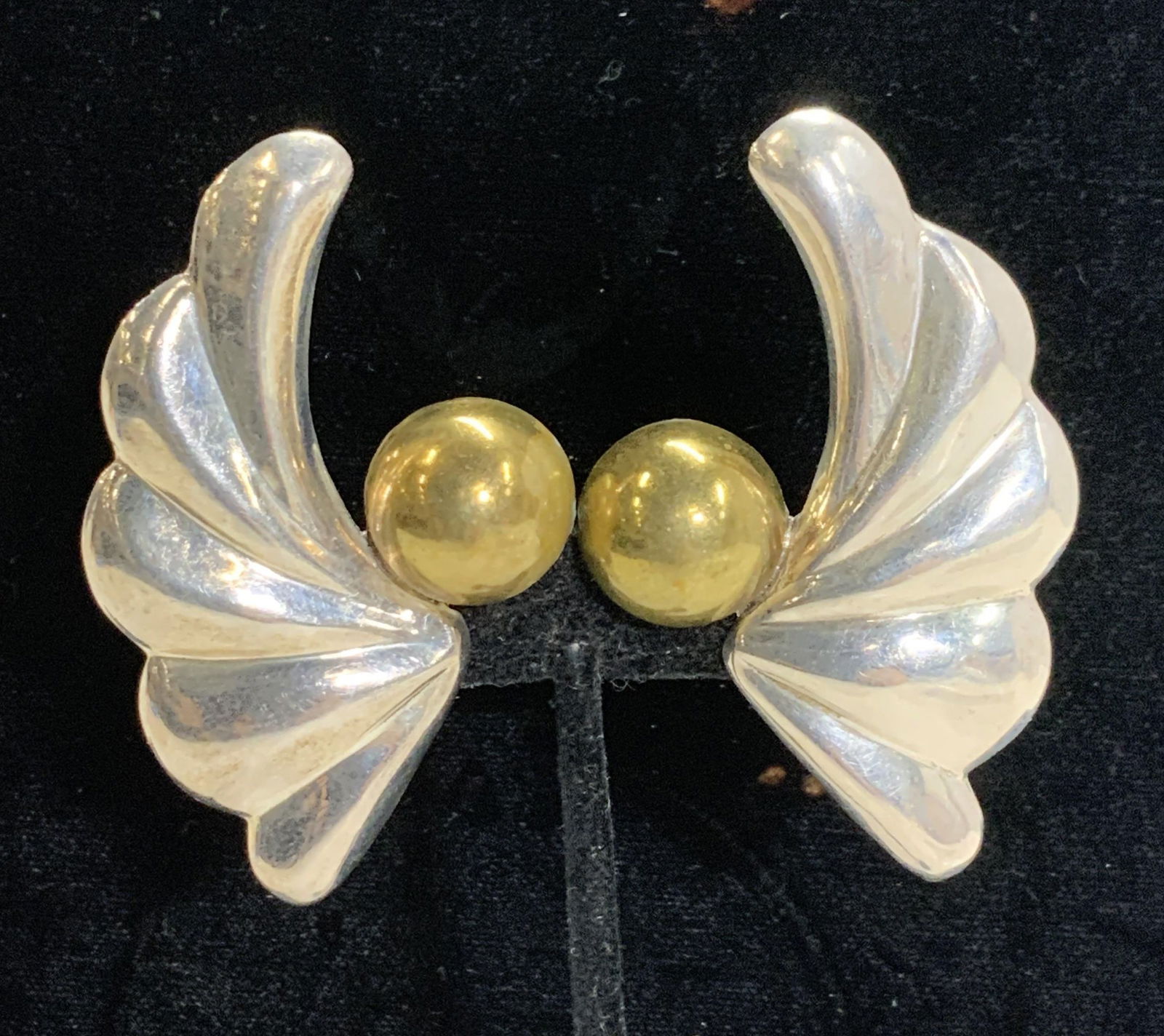 Alicia Mexican Sterling Silver Chunky Earrings (1 of 7)