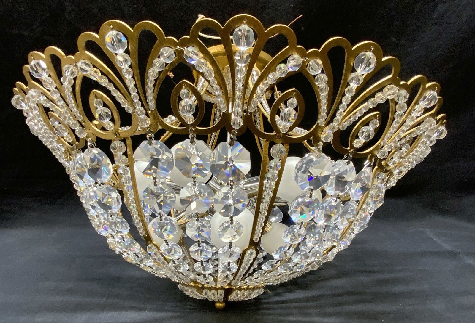 Contemporary Eight Light Crystal Prism Chandelier (1 of 8)