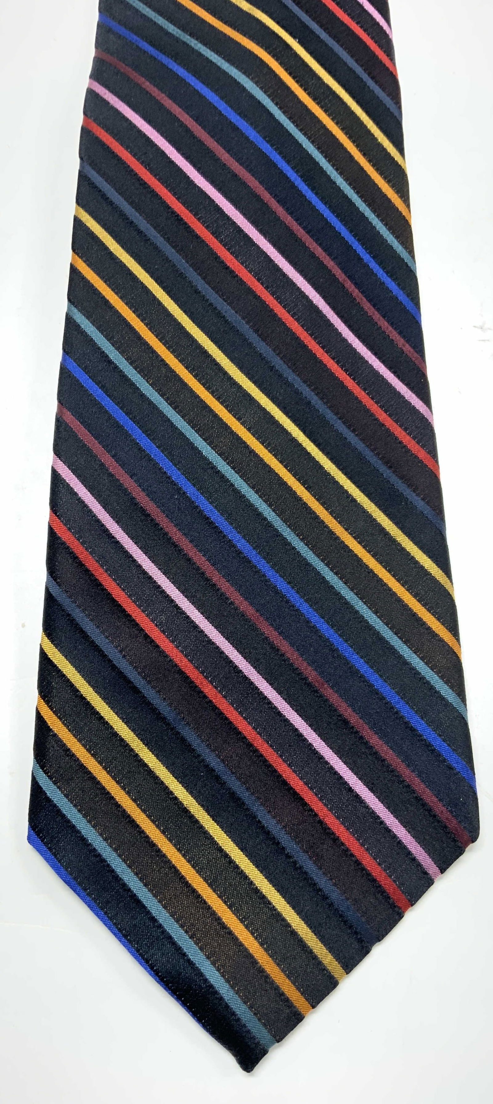 LOUIS DELLOLIO Striped Silk Necktie W Box (1 of 8)