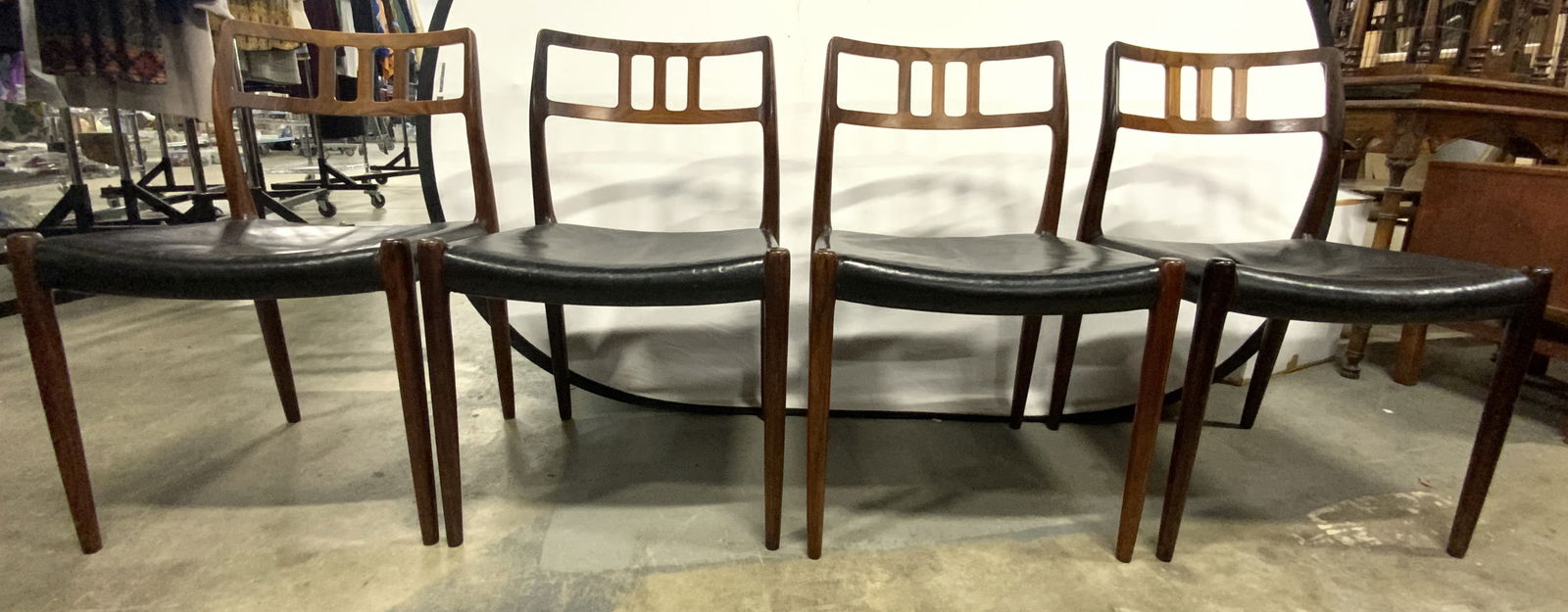 NEILS MOLLER MCM Set 4 Rosewood Dining Chairs (1 of 12)