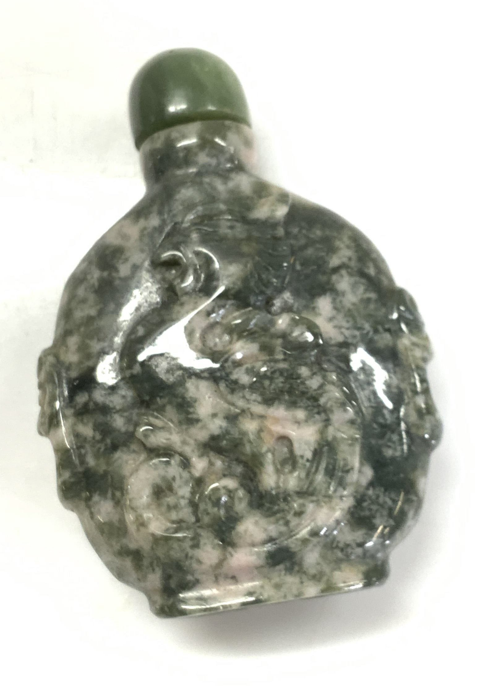 Collectible Asian Carved Stone Snuff Bottle (1 of 6)