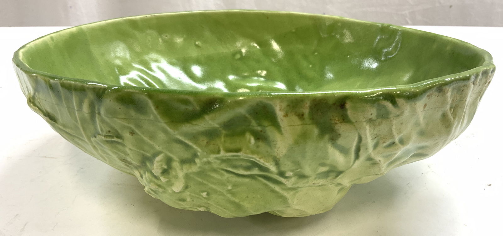 Ceramic Cabbage Leaf Bowl Vessel (1 of 8)