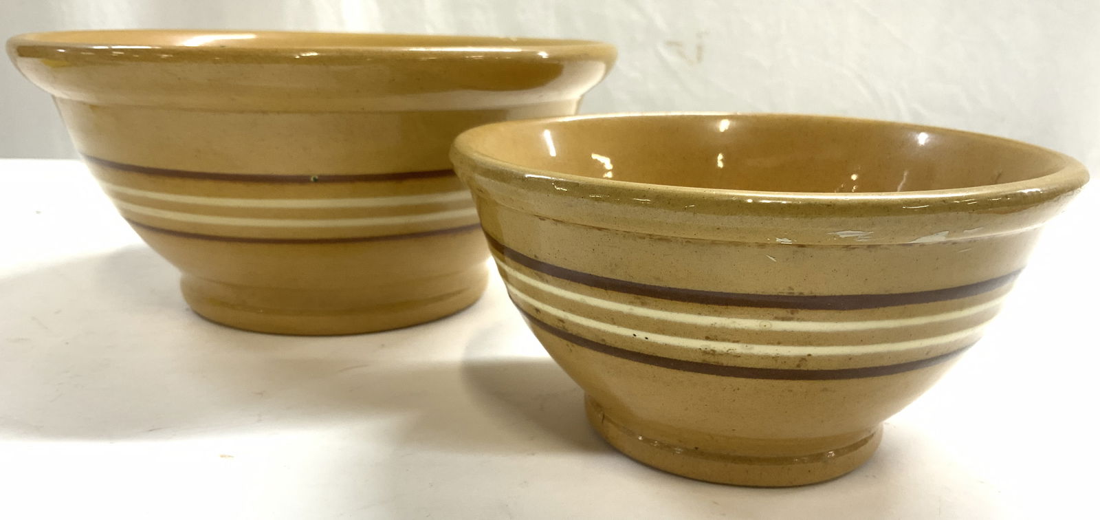 McCoy Set 2 Vintage Ceramic Mixing Bowls (1 of 6)