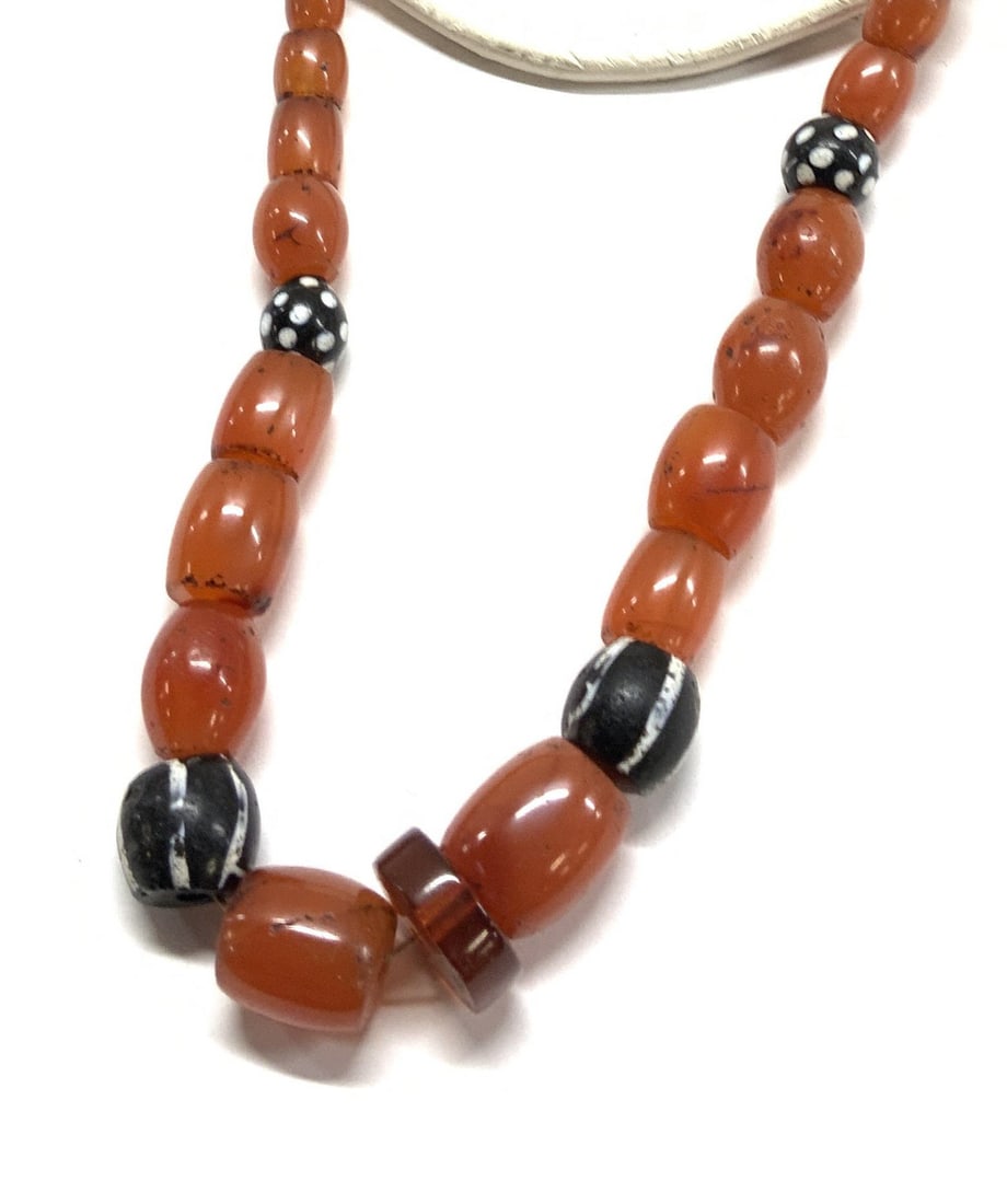 Handmade Beaded Amber Necklace (1 of 7)