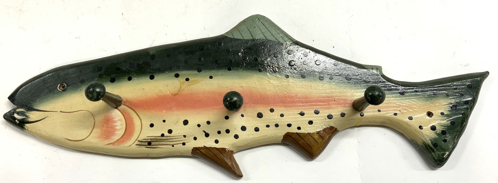 Hand Painted Carved Wooden Fish Key Hook (1 of 6)