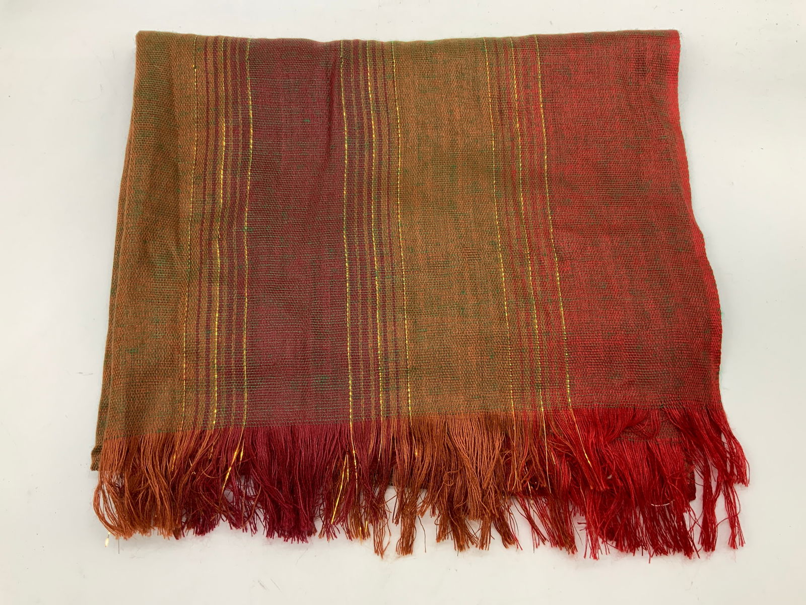 Cotton Blend Fringe Scarf (1 of 7)