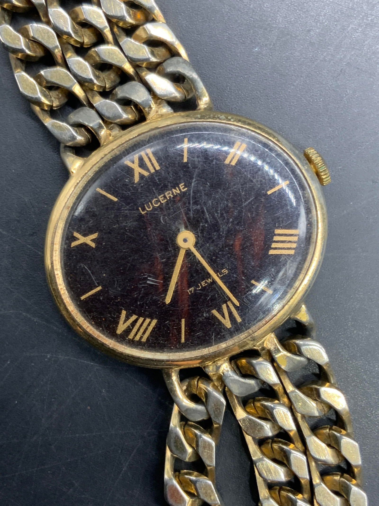 Vintage LUCERNE 17 Jewels Multi Chain Wristwatch (1 of 6)