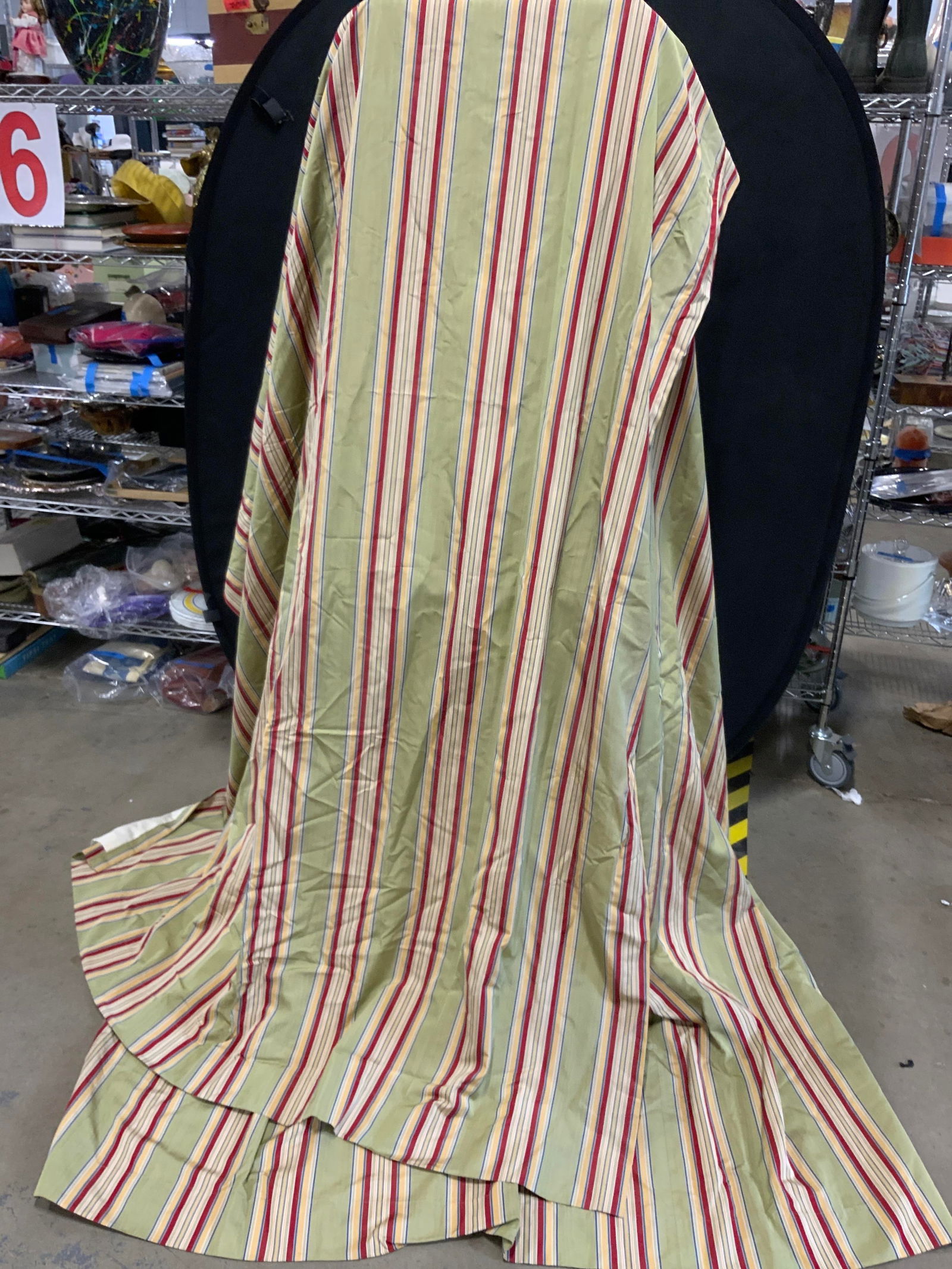 2 Custom Long Striped Window Panels (1 of 8)