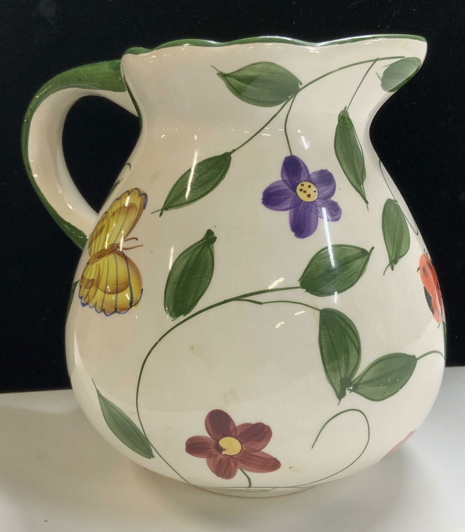 Hand Painted Ceramic Pitcher (1 of 6)