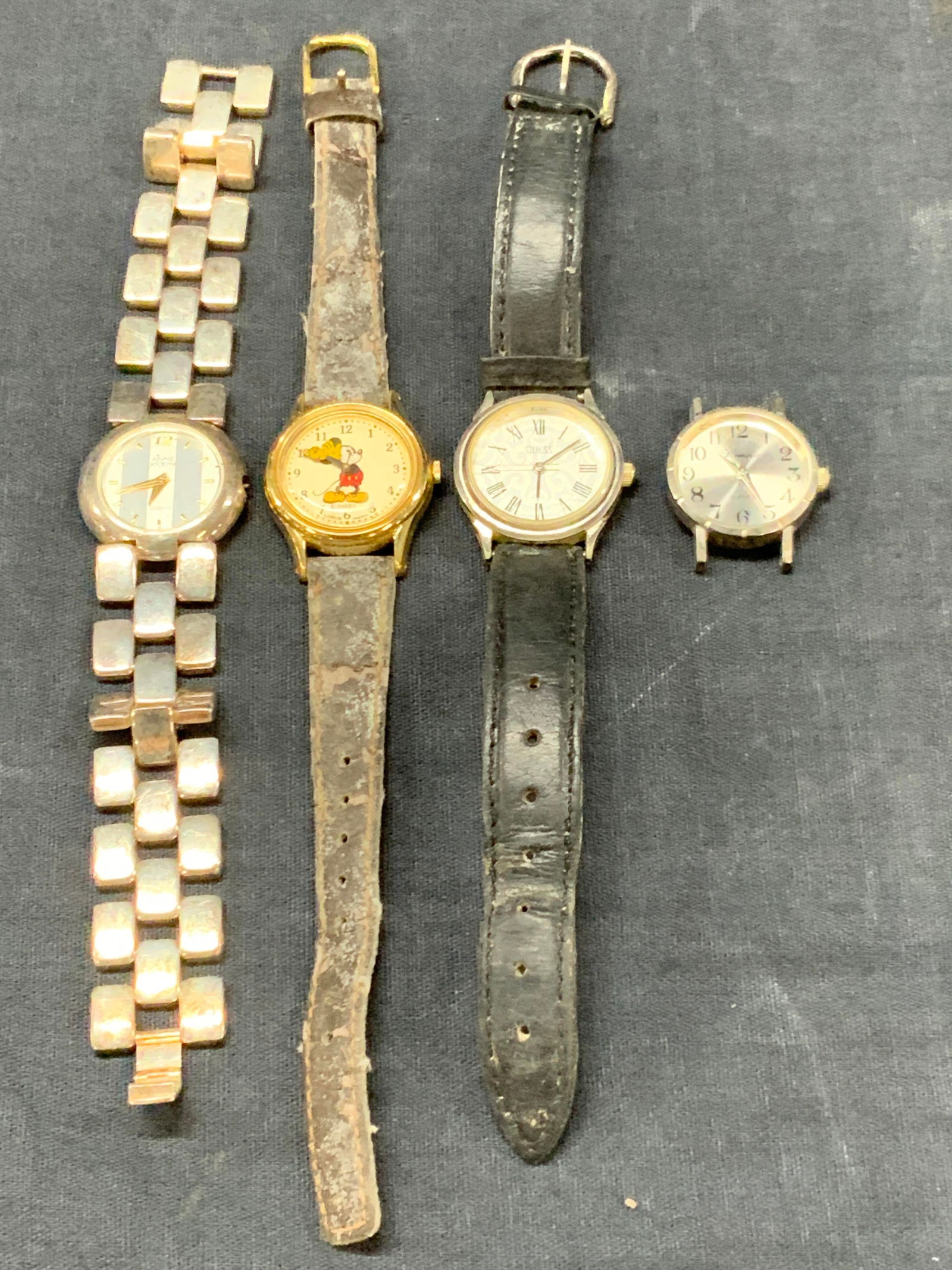 Lot 4 Vntg Watches, Disney, Guess, Anne Klein (1 of 10)
