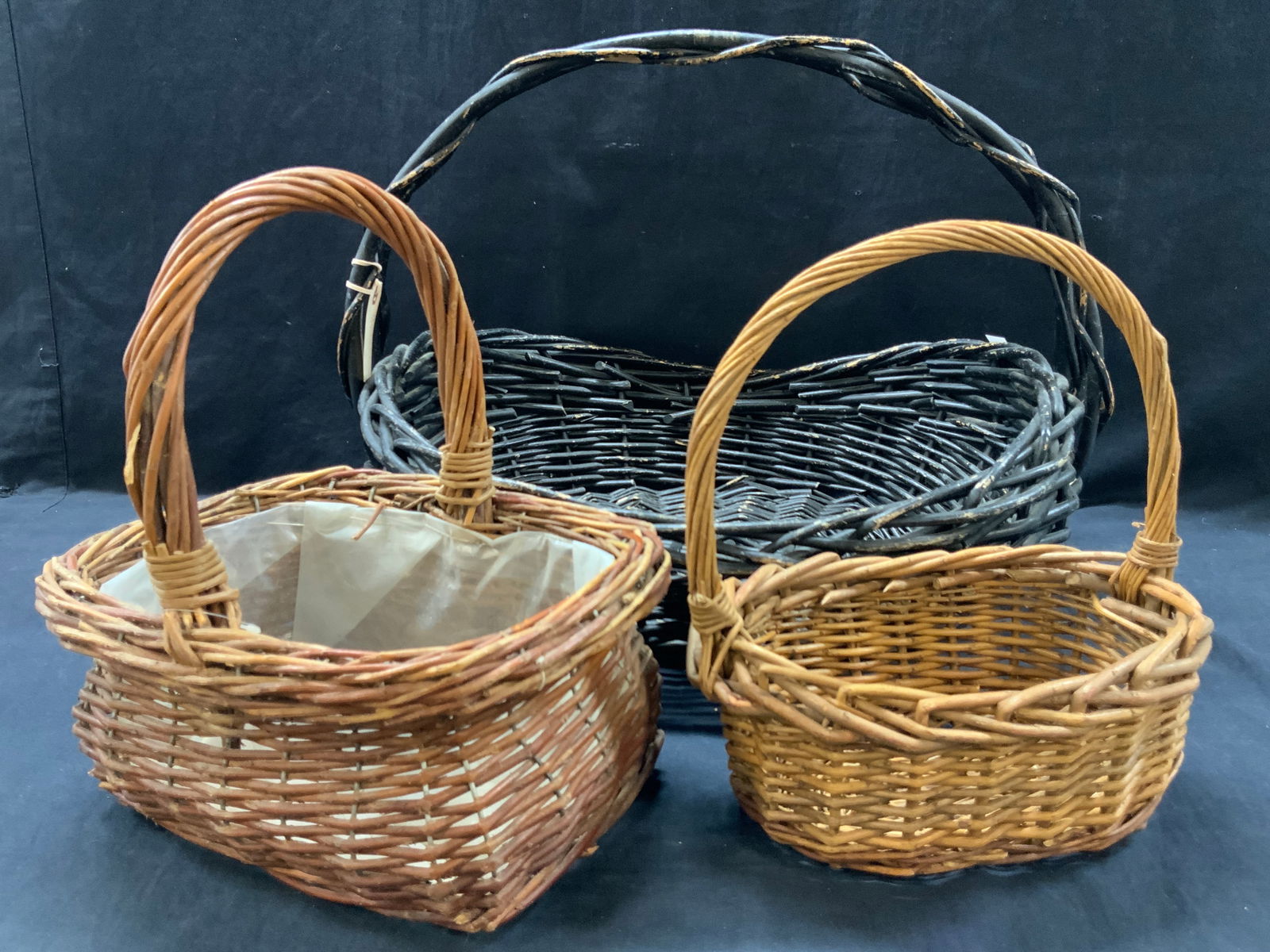 Lot 3 Woven Branch Baskets (1 of 9)