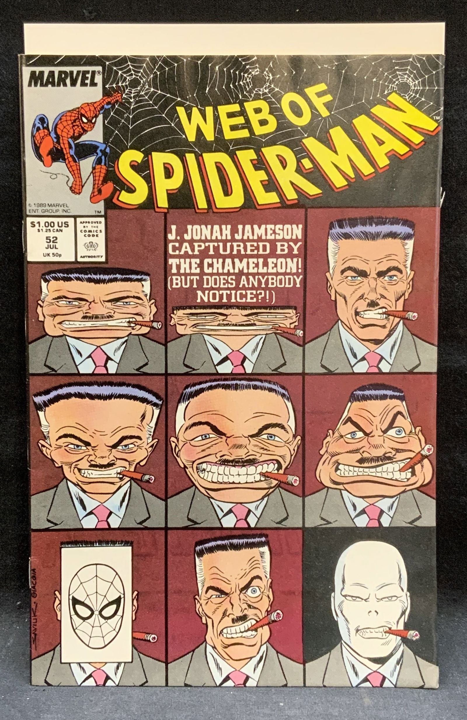 Marvel Comics Web of Spider-Man #52 1989 (1 of 8)
