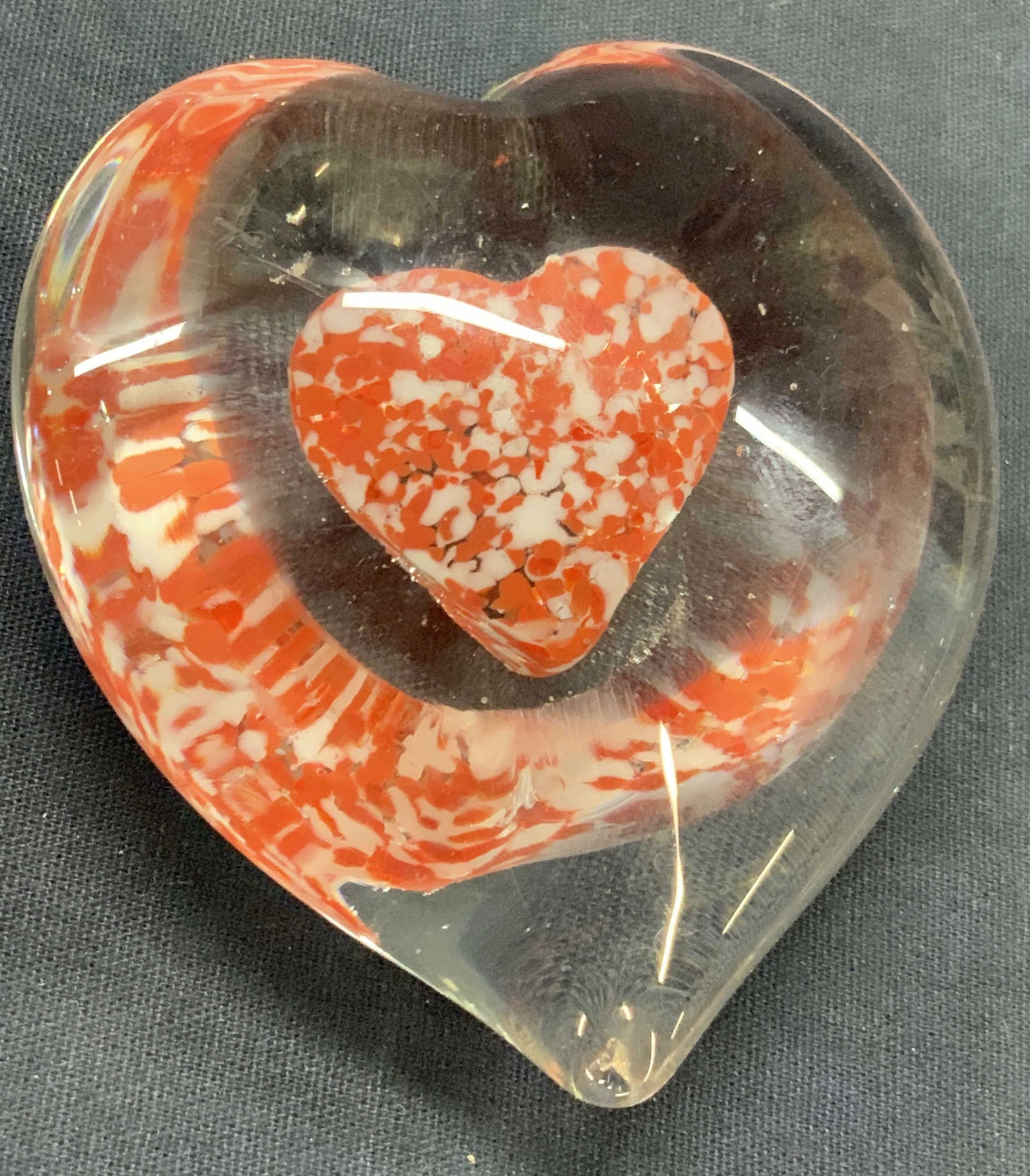 Heart Art Glass Paperweight (1 of 5)