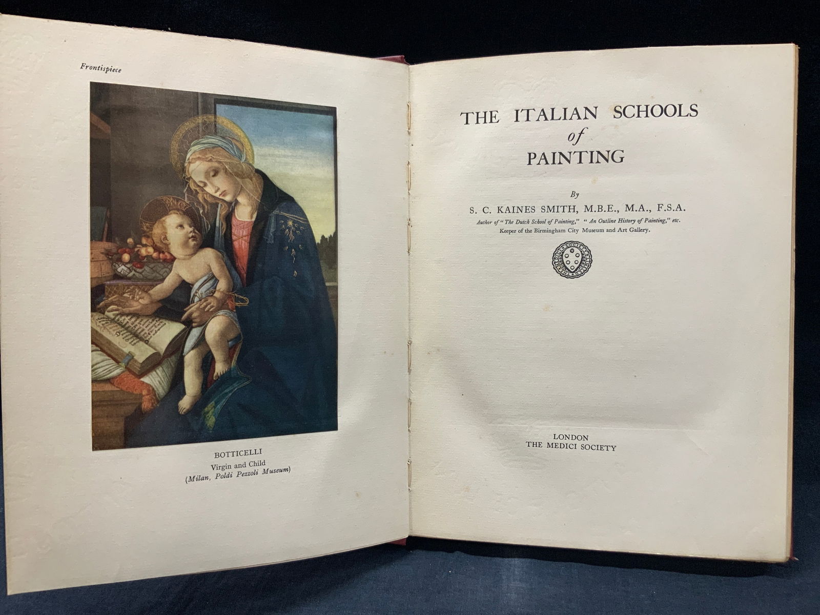 1930 Italian School Of Painting Illustr. Book (1 of 9)